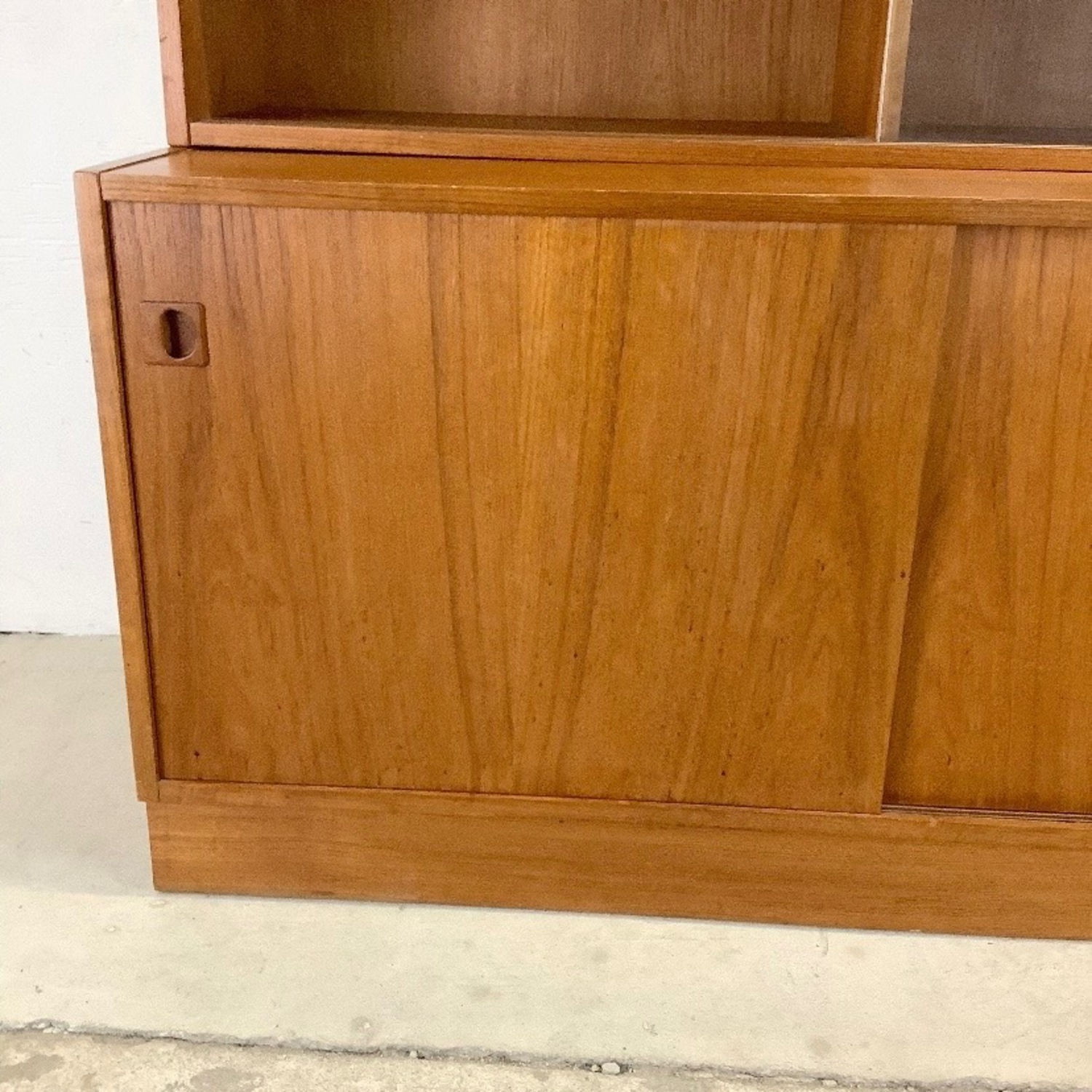 Danish Modern Teak Bookcase With Cabinet Base - image-3