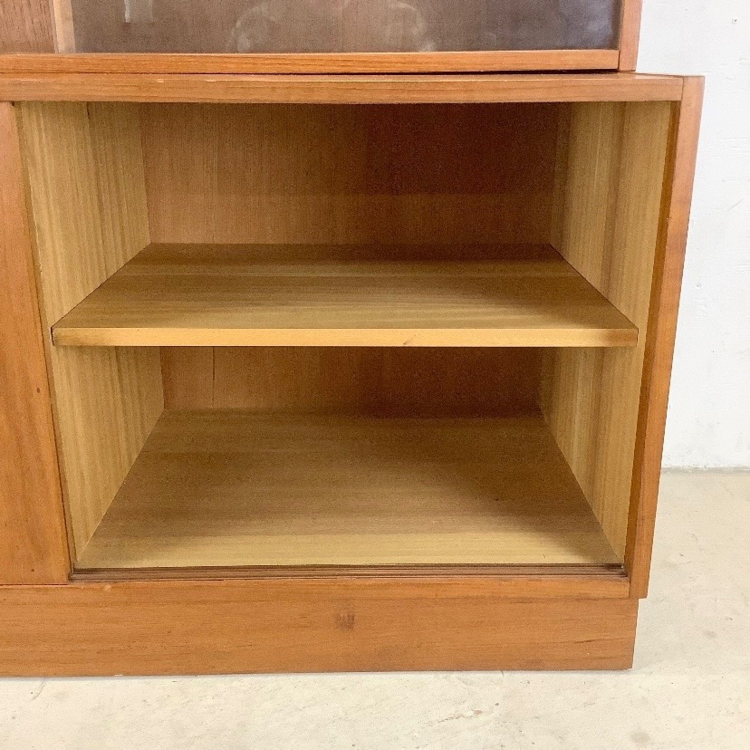 Danish Modern Teak Bookcase With Cabinet Base - image-5