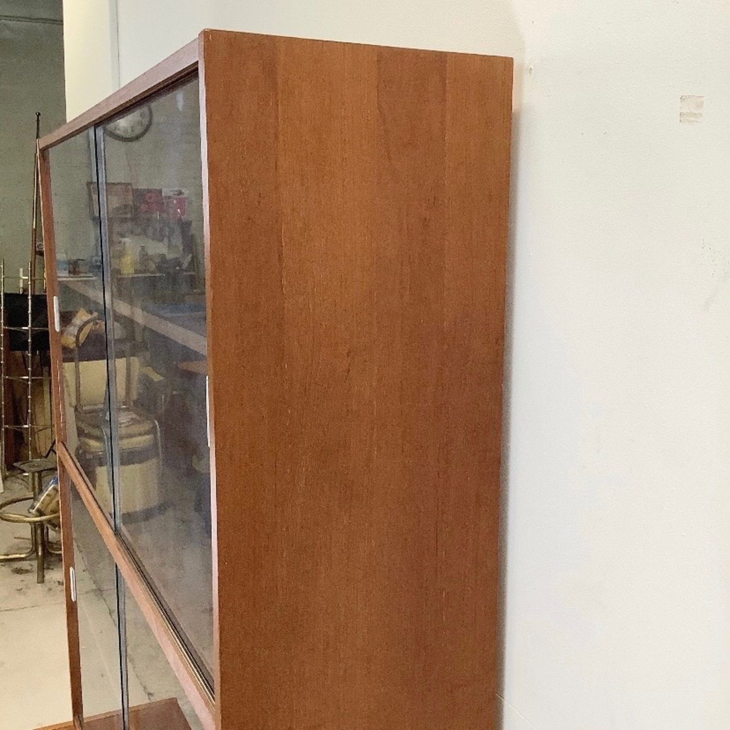 Danish Modern Teak Bookcase With Cabinet Base - image-7