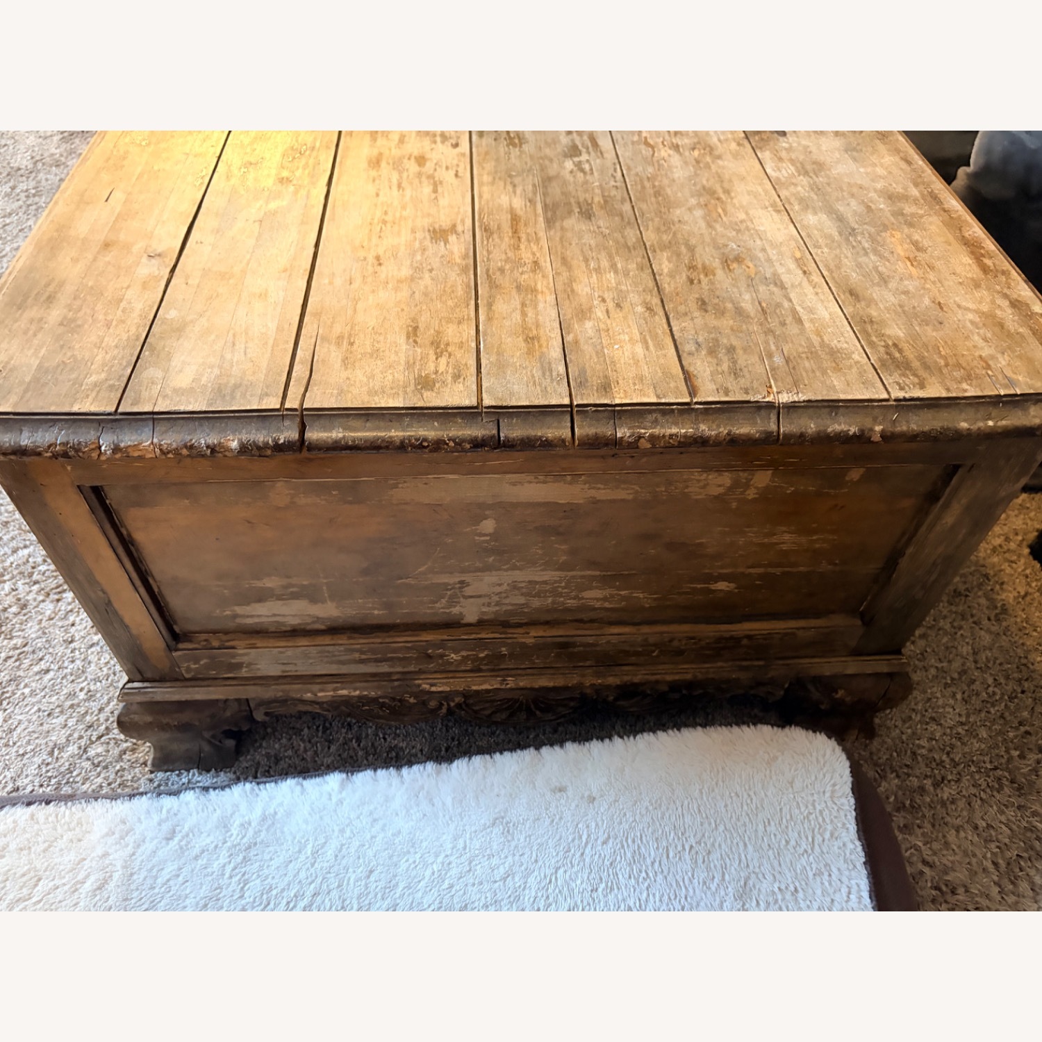Vintage/Antique Natural Coffee Table - image-4