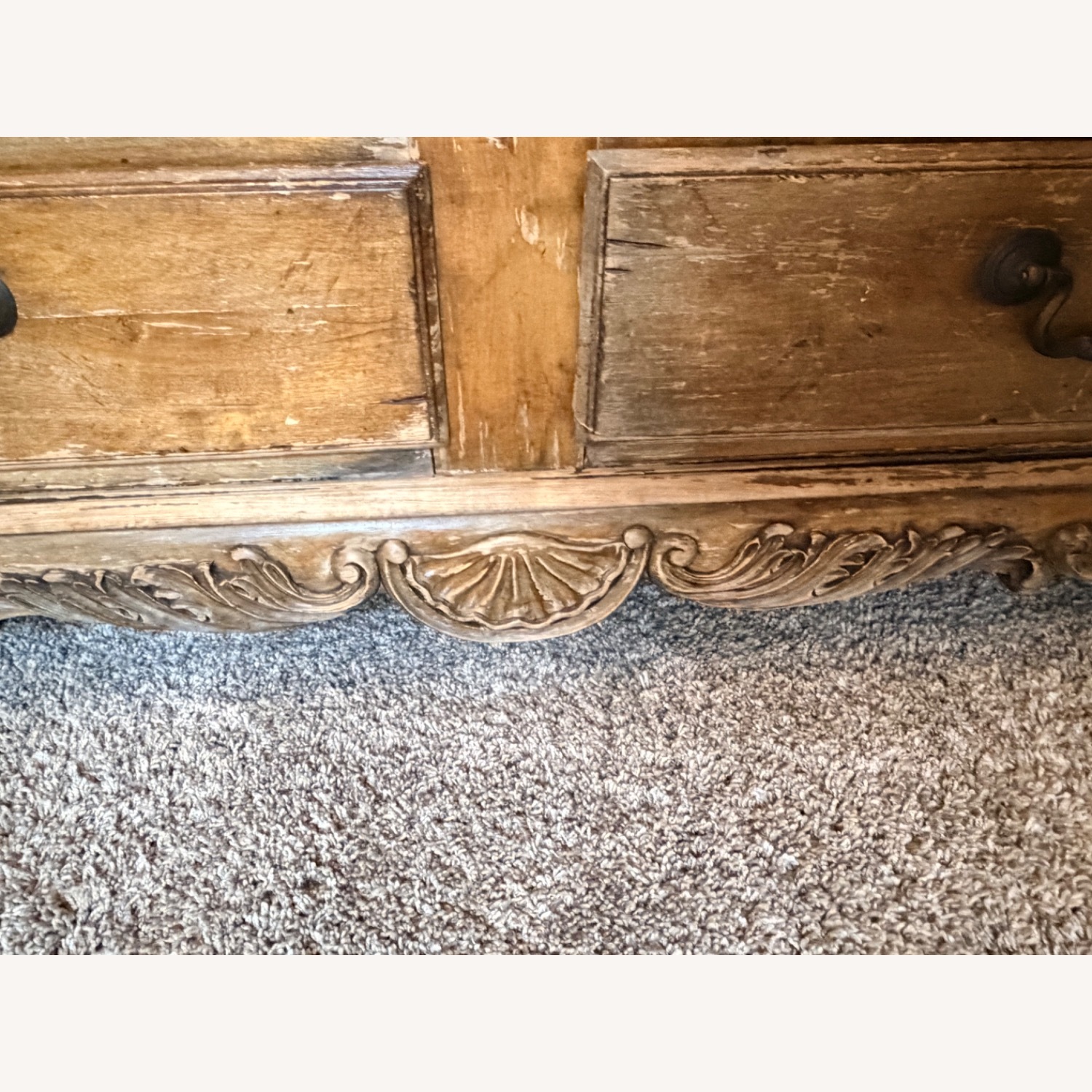 Vintage/Antique Natural Coffee Table - image-3