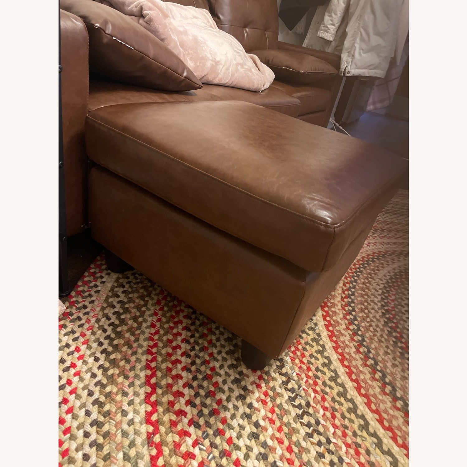 Well Maintained Faux Leather Sofa - image-2