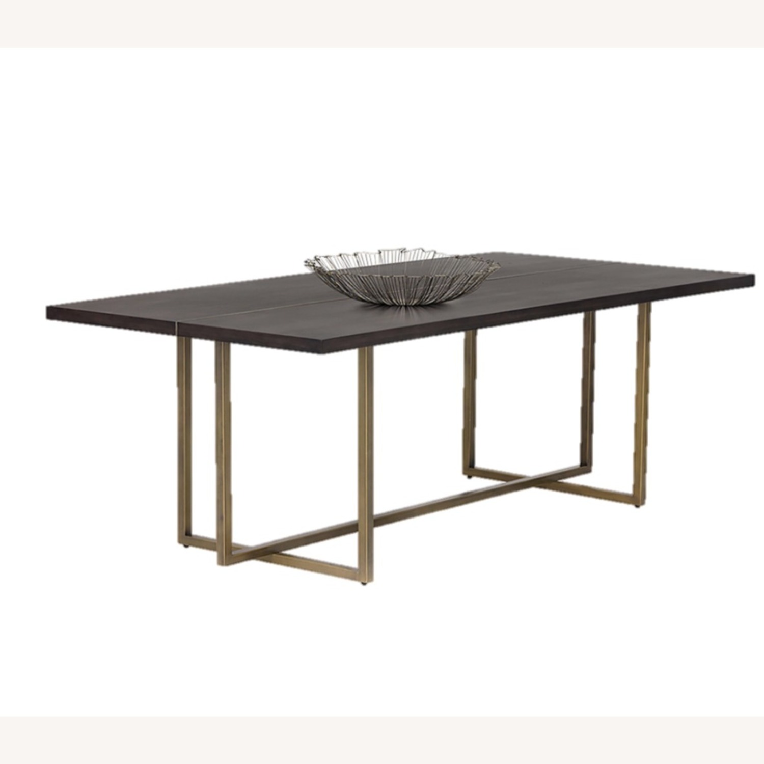 Sunpan Black Wood Dining Table with Chairs - image-1