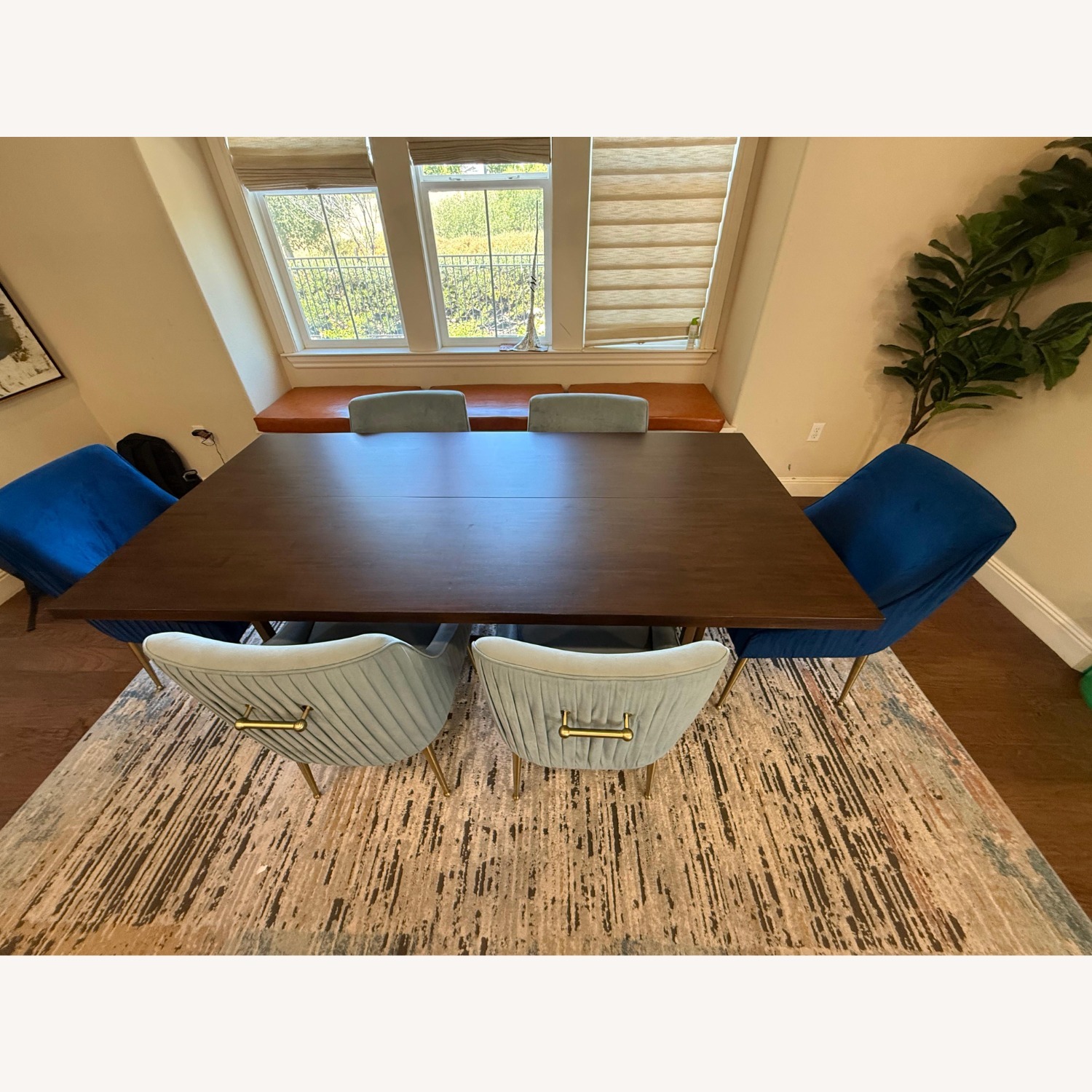 Sunpan Black Wood Dining Table with Chairs - image-7