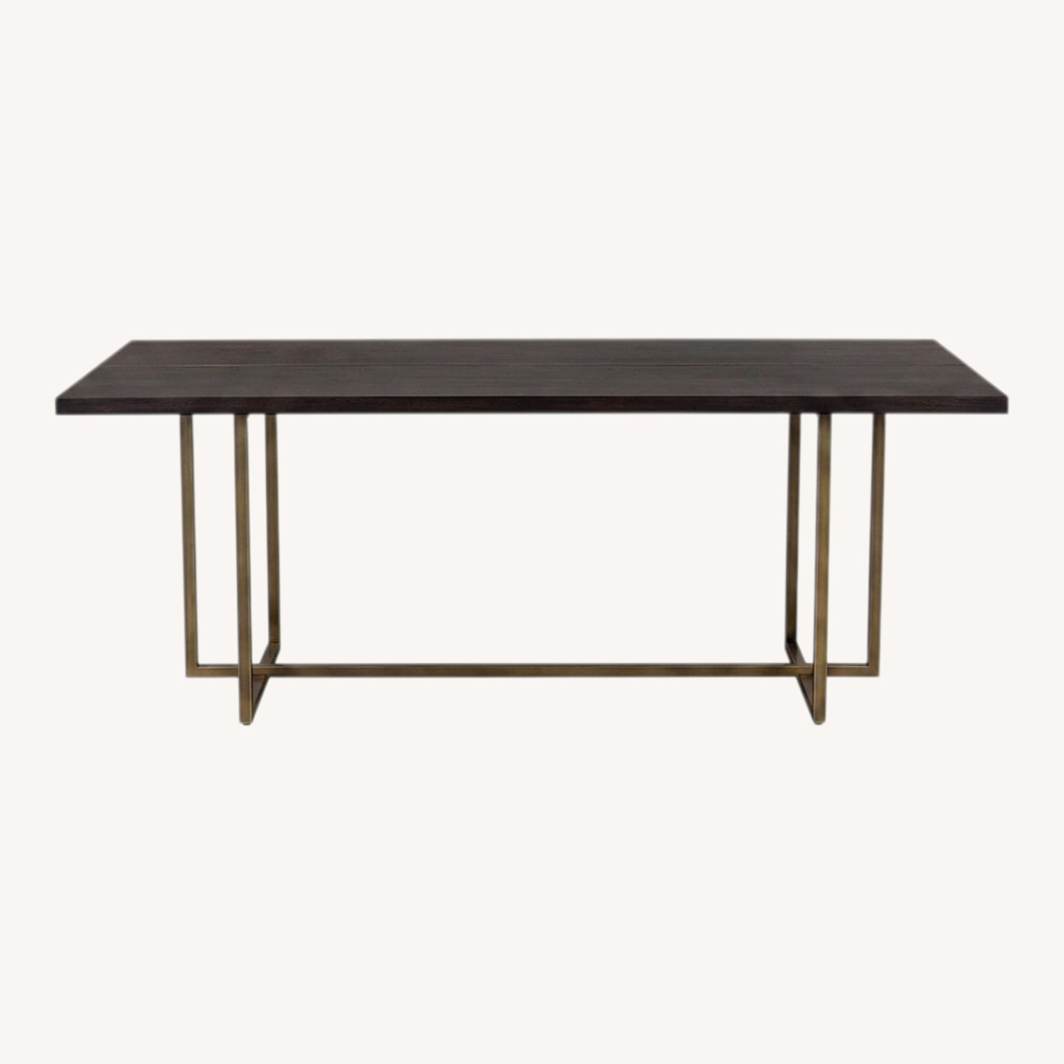 Sunpan Black Wood Dining Table with Chairs - image-0