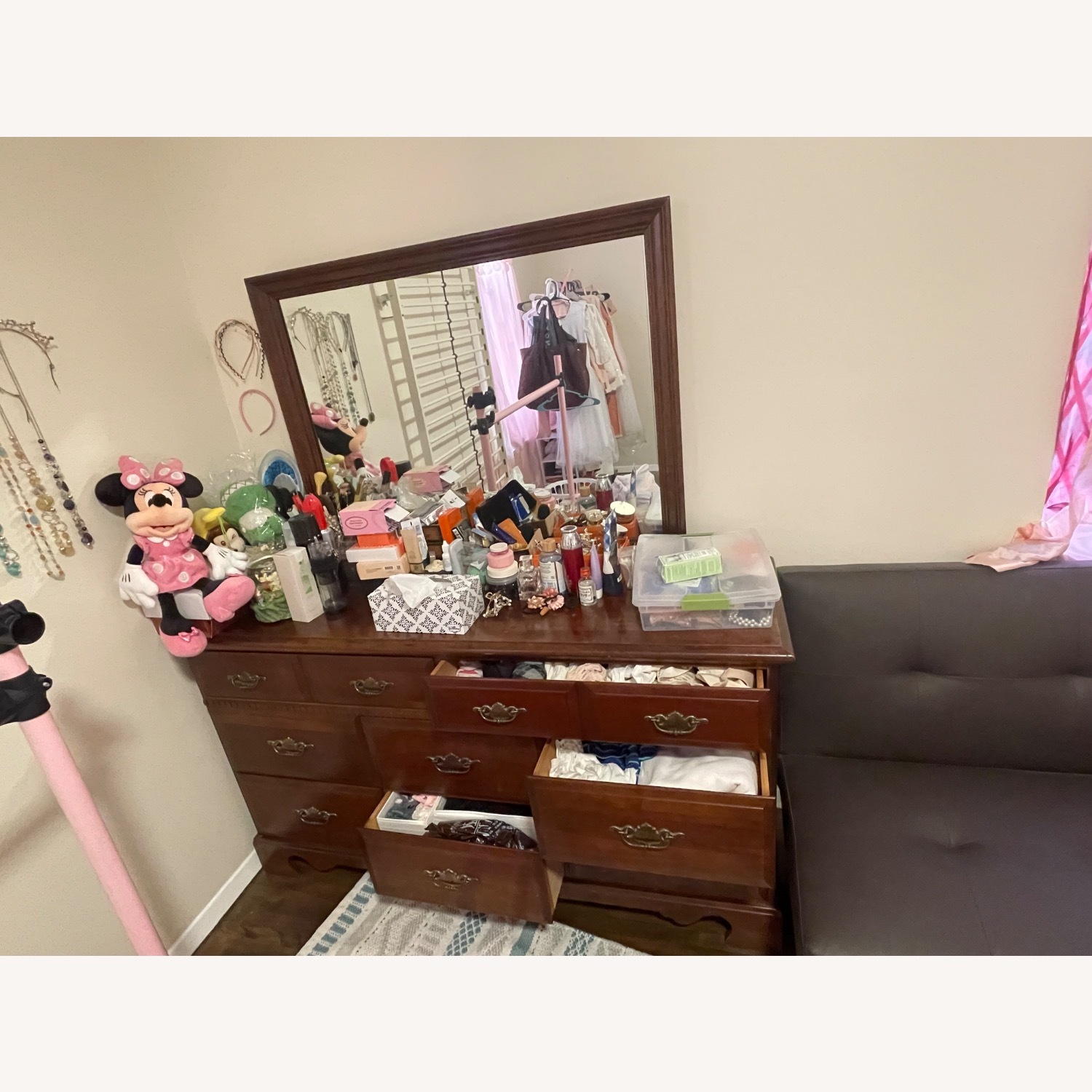 Dark Brown Dresser - image-2