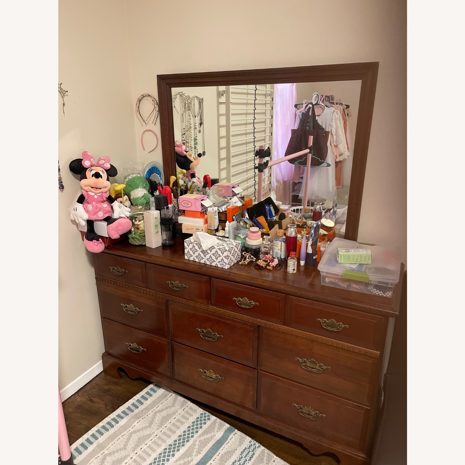 Dark Brown Dresser - image-3