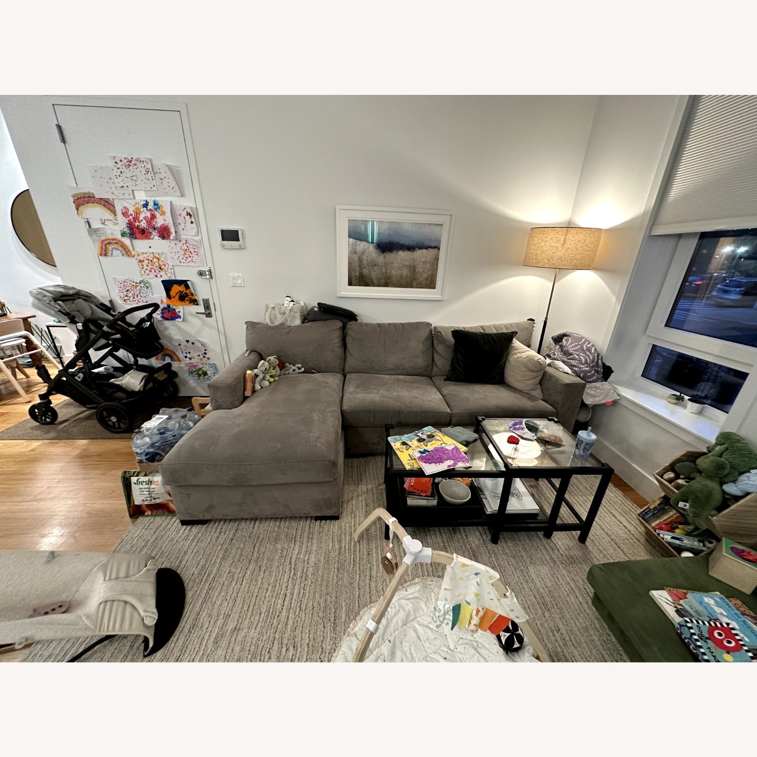 Crate & Barrel Axis Sectional With Chaise - image-2