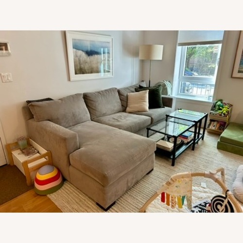 Used Crate & Barrel Axis Sectional With Chaise for sale on AptDeco