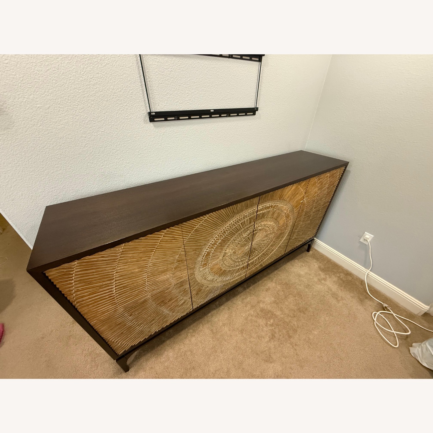 John Richard Gold Wood Side Table - image-2