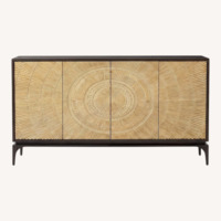 John Richard Gold Wood Side Table
