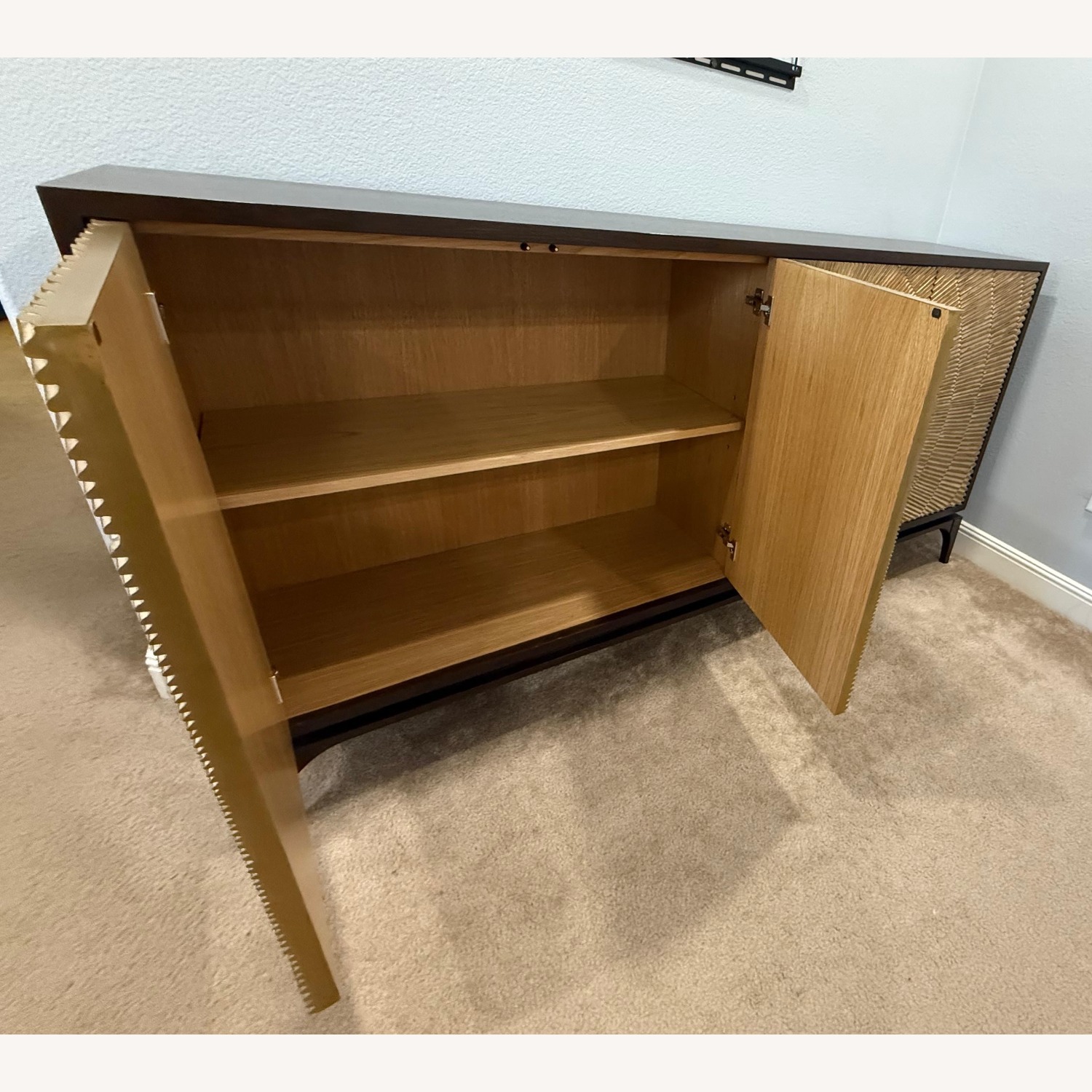 John Richard Gold Wood Side Table - image-7