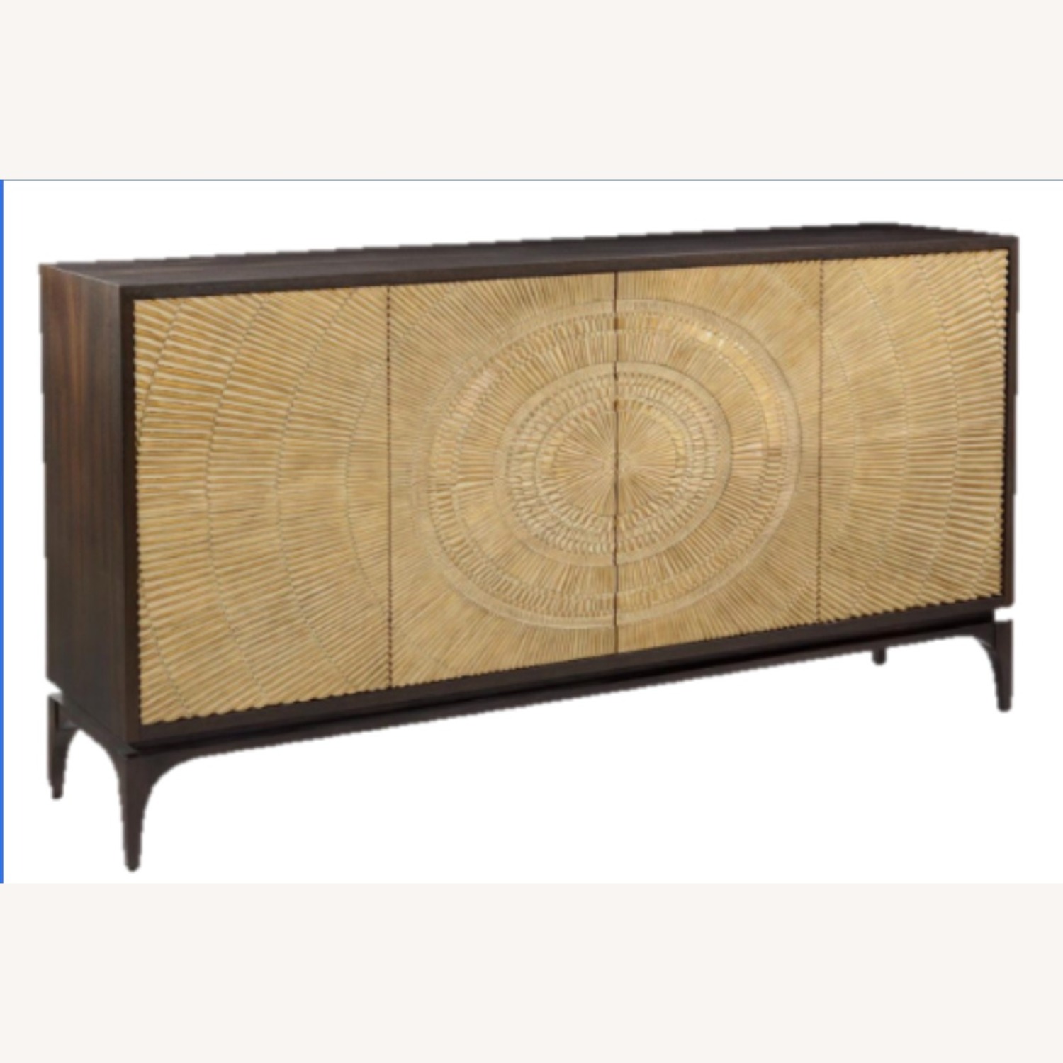 John Richard Gold Wood Side Table - image-1