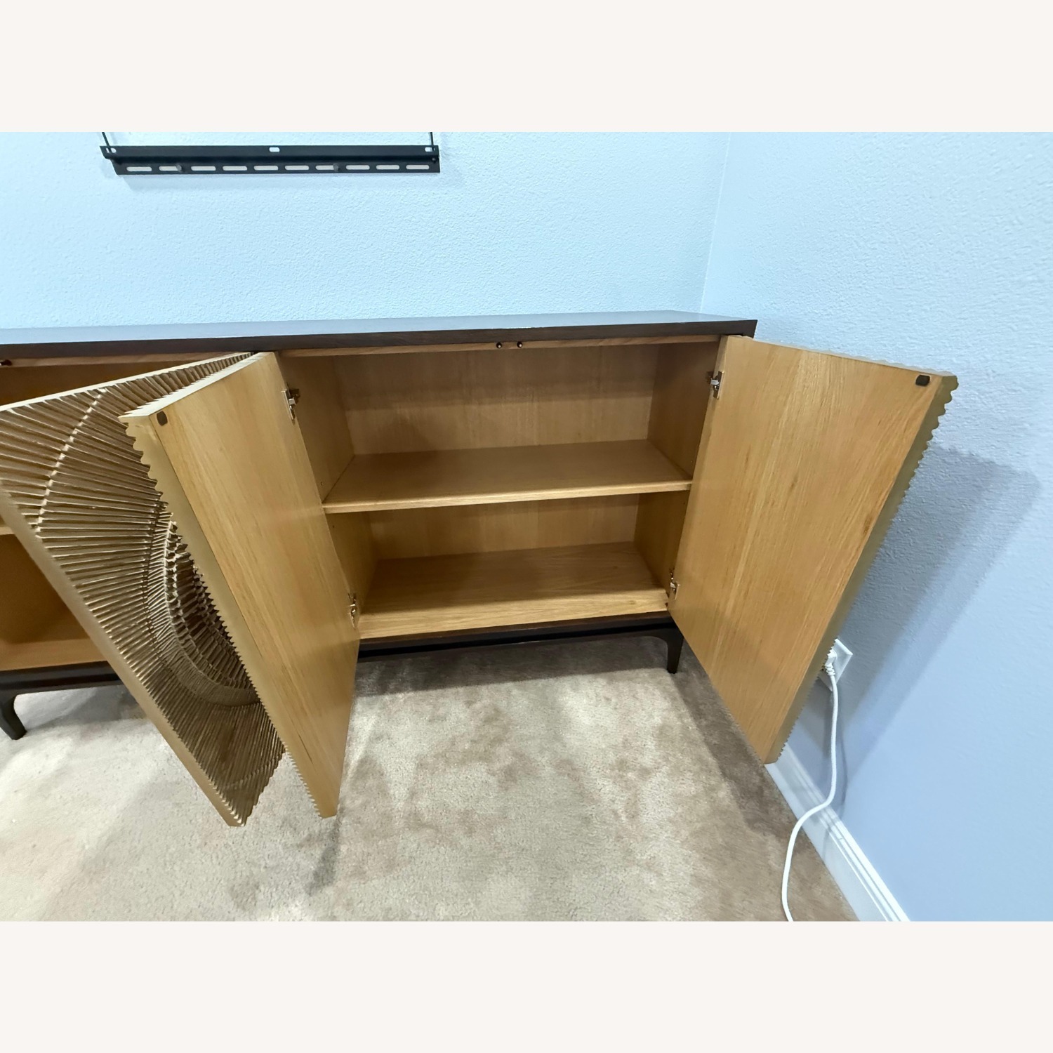 John Richard Gold Wood Side Table - image-5