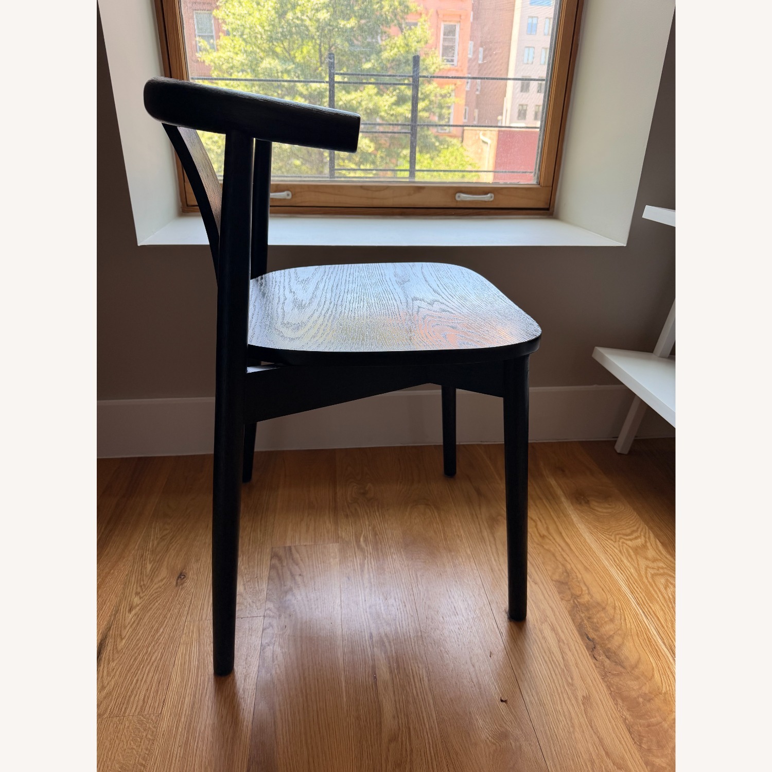 West Elm Wingate Black Wood Dining Chairs - image-4