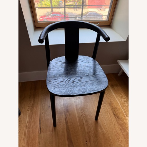 Used West Elm Wingate Black Wood Dining Chairs for sale on AptDeco