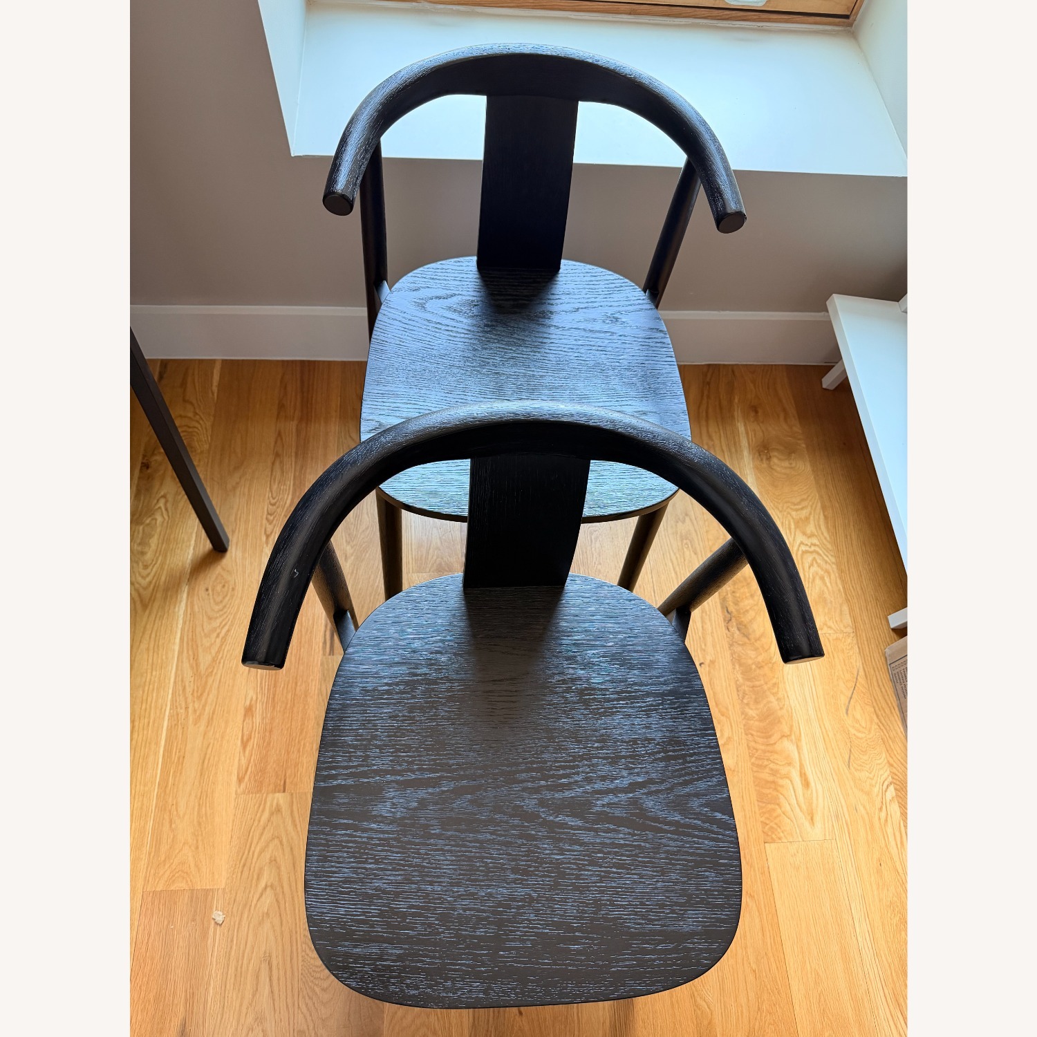 West Elm Wingate Black Wood Dining Chairs - image-6