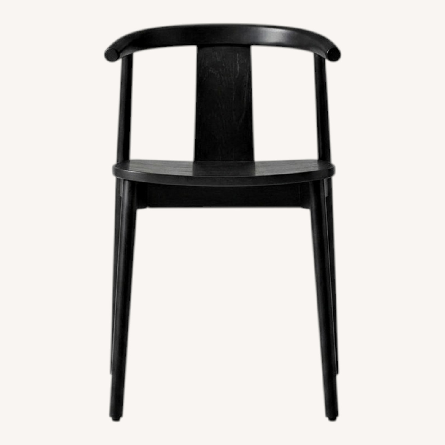 West Elm Wingate Black Wood Dining Chairs - image-0