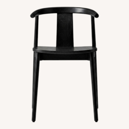 Used West Elm Wingate Black Wood Dining Chairs for sale on AptDeco