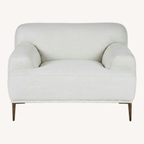 Used Article Abisko Light Gray Fabric Armchair for sale on AptDeco