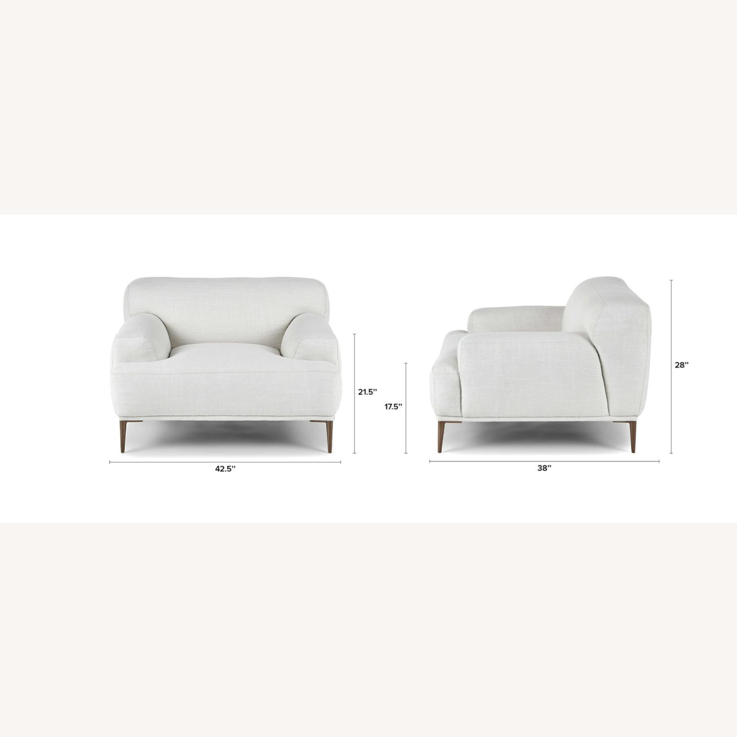 Article Abisko Light Gray Fabric Armchair - image-1