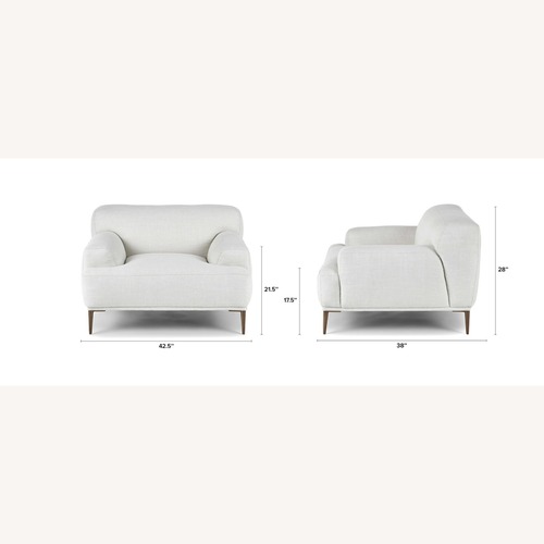 Used Article Abisko Light Gray Fabric Armchair for sale on AptDeco