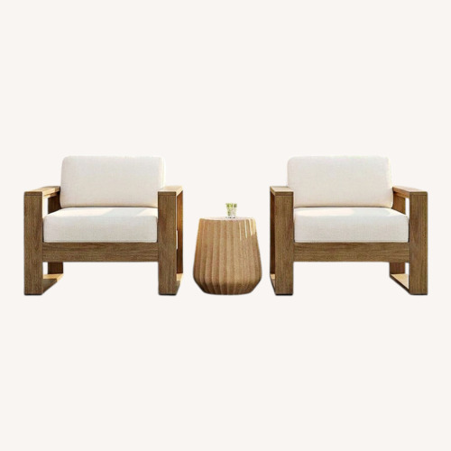 Used West Elm Light Gray Fabric Patio Furniture for sale on AptDeco