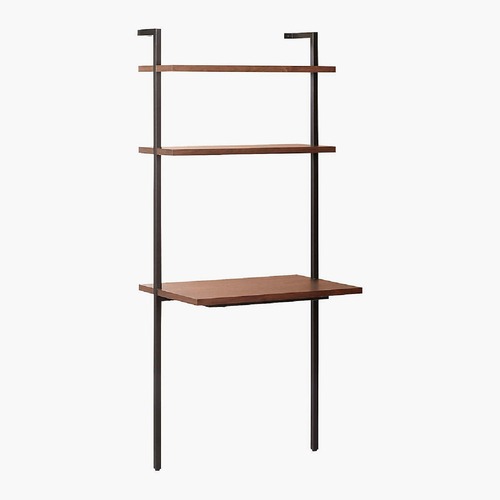 Used CB2 Helix Dark Brown Wood Desk for sale on AptDeco