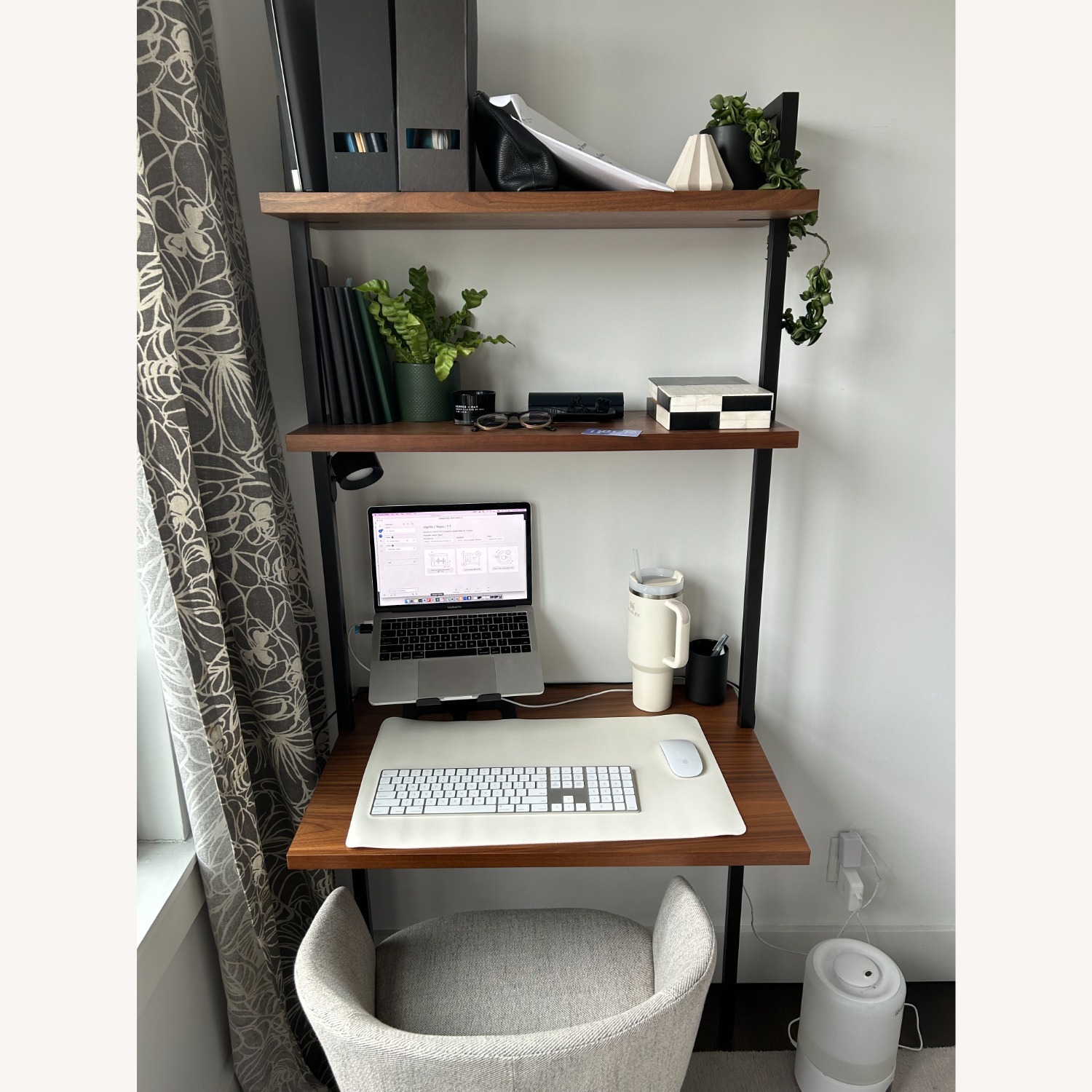CB2 Helix Dark Brown Wood Desk - image-2