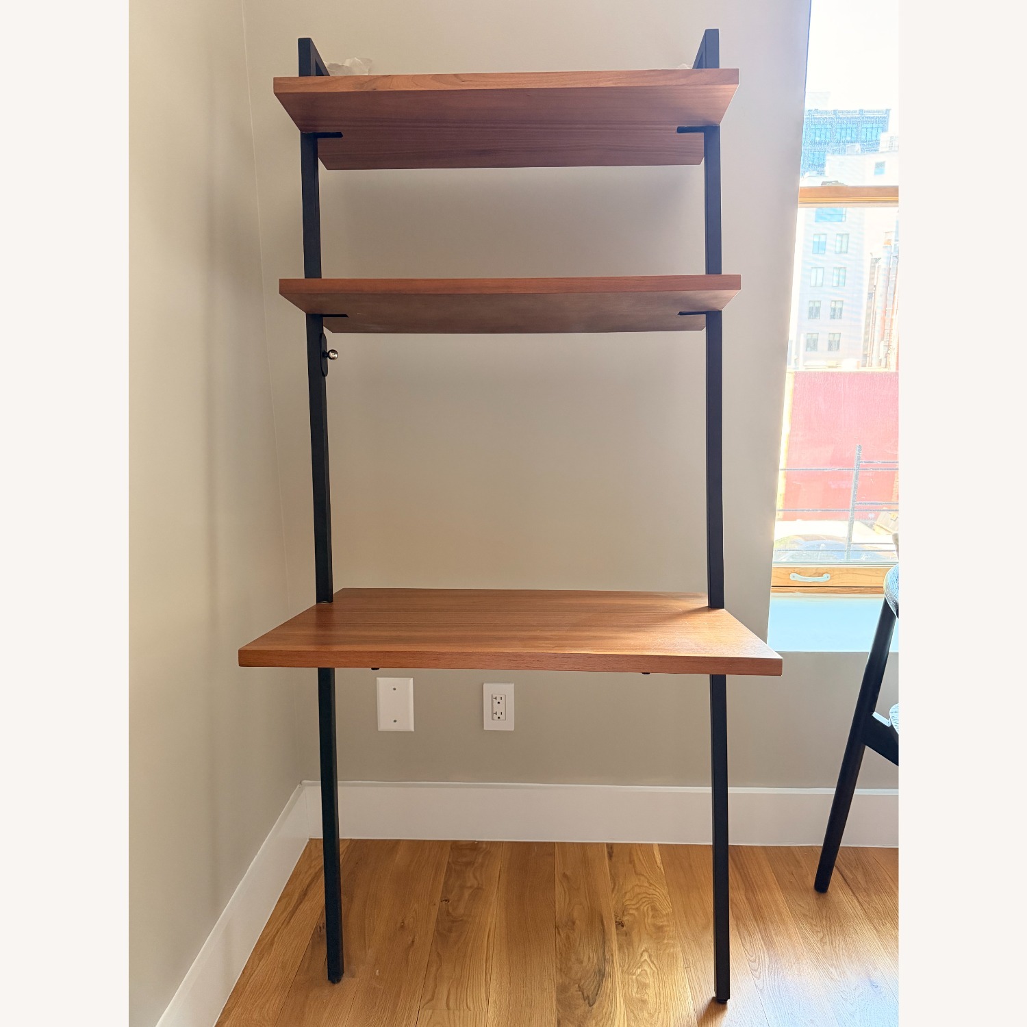 CB2 Helix Dark Brown Wood Desk - image-5
