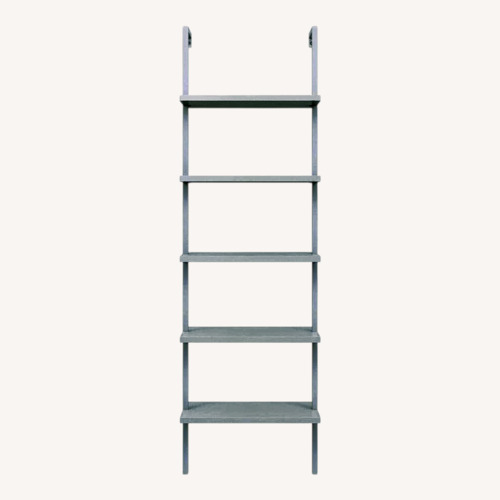Used Nathan James Theo White Wood Bookcase for sale on AptDeco