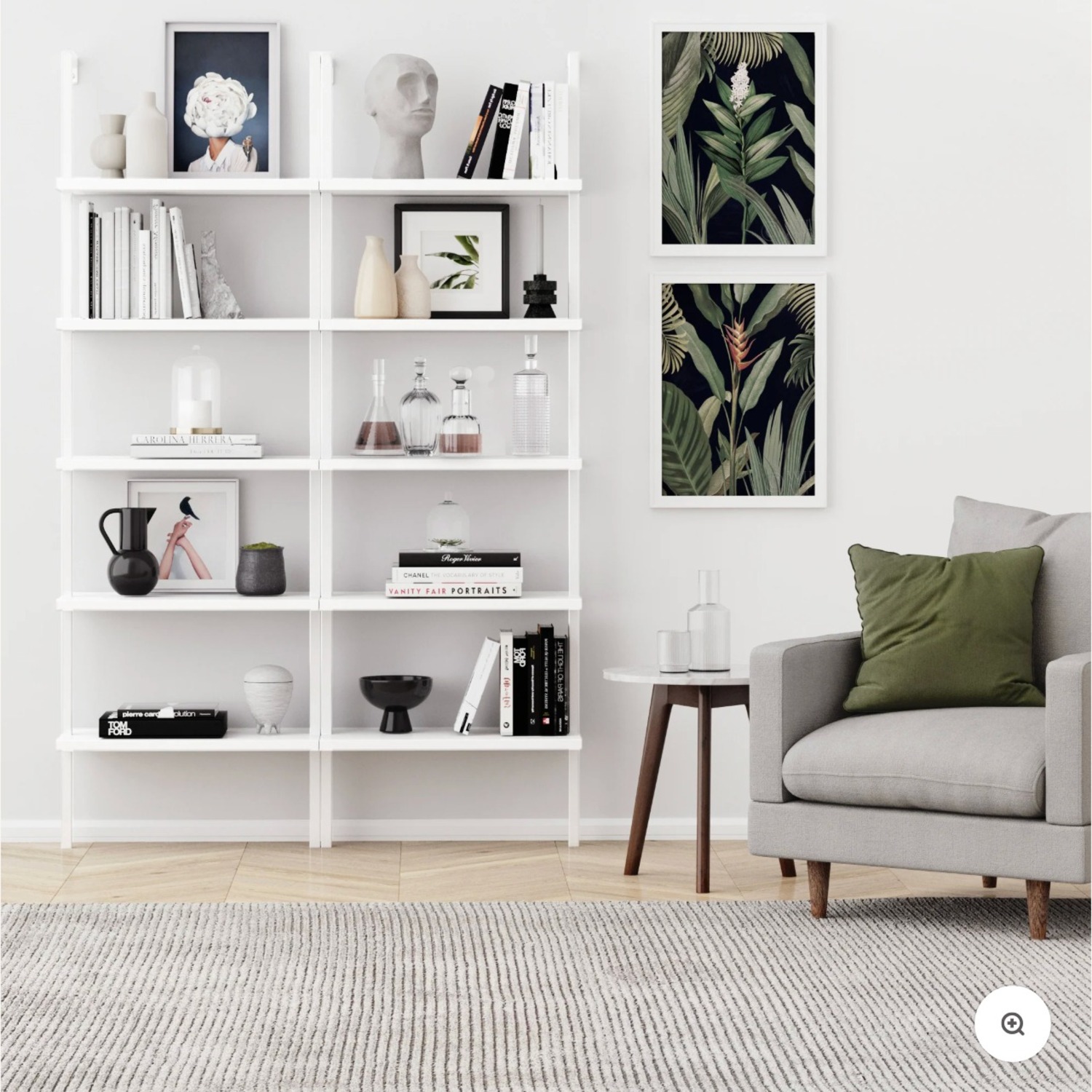 Nathan James Theo White Wood Bookcase - image-3