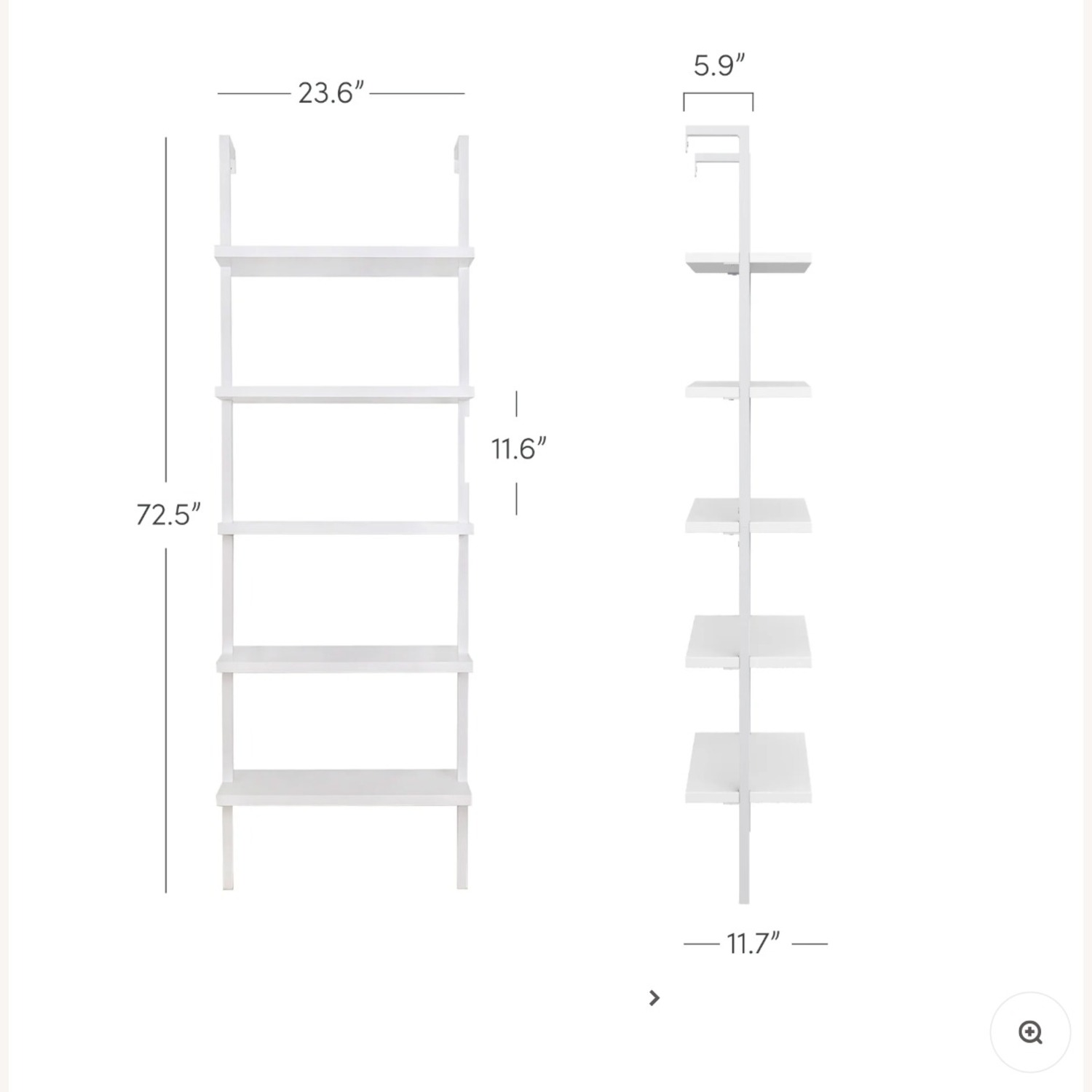 Nathan James Theo White Wood Bookcase - image-5