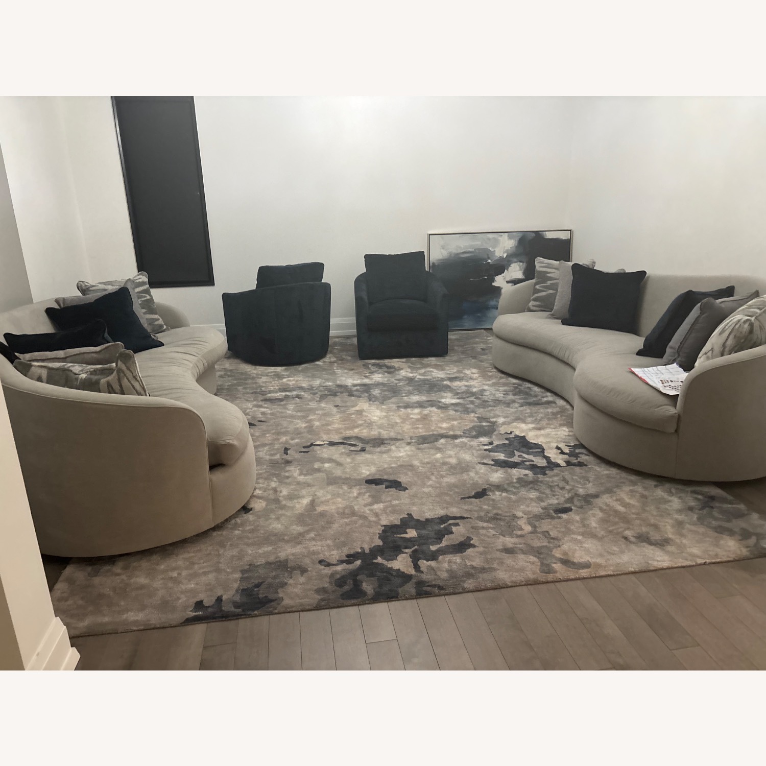 Bernhardt Light Gray 2 Piece Sectional - image-8