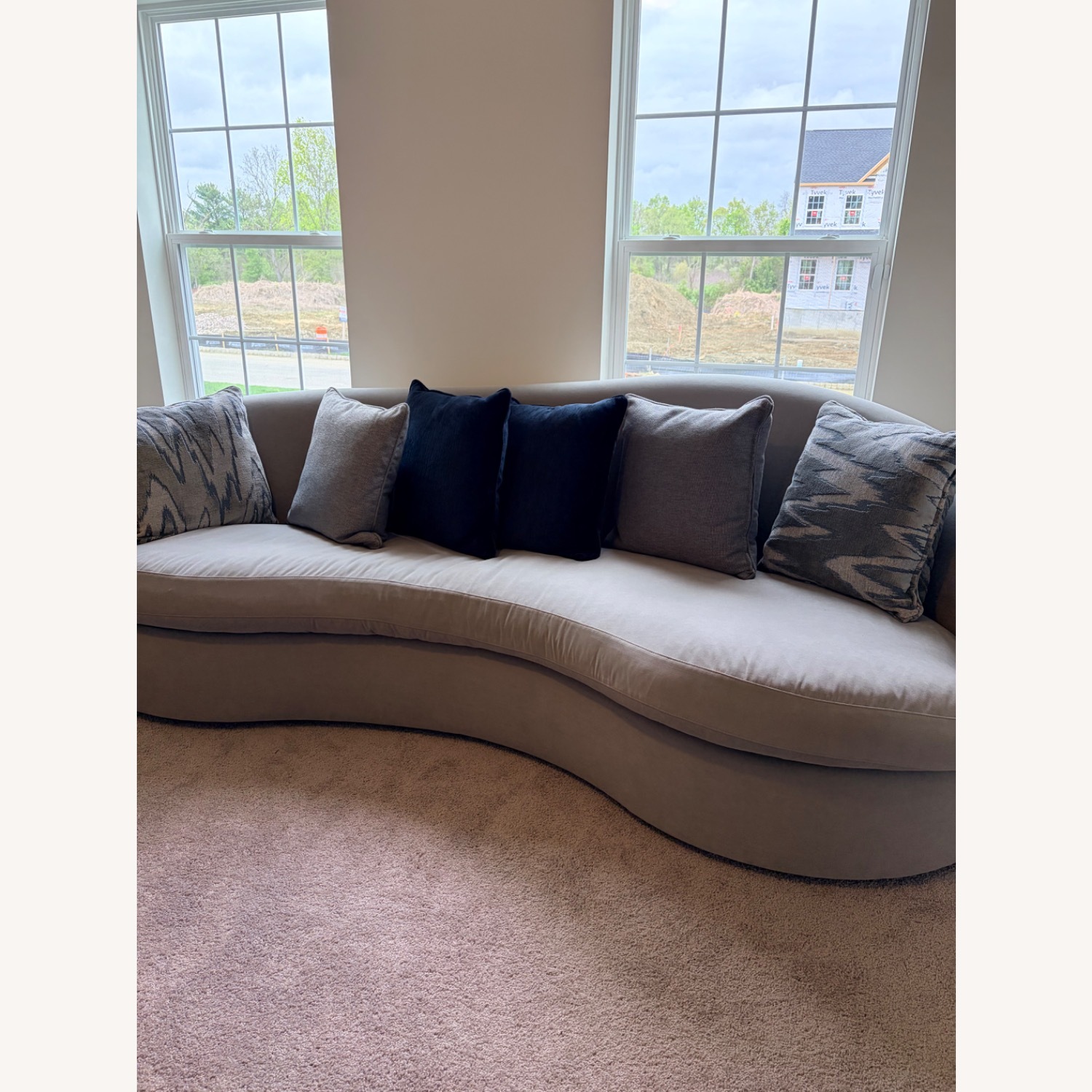 Bernhardt Light Gray 2 Piece Sectional - image-1