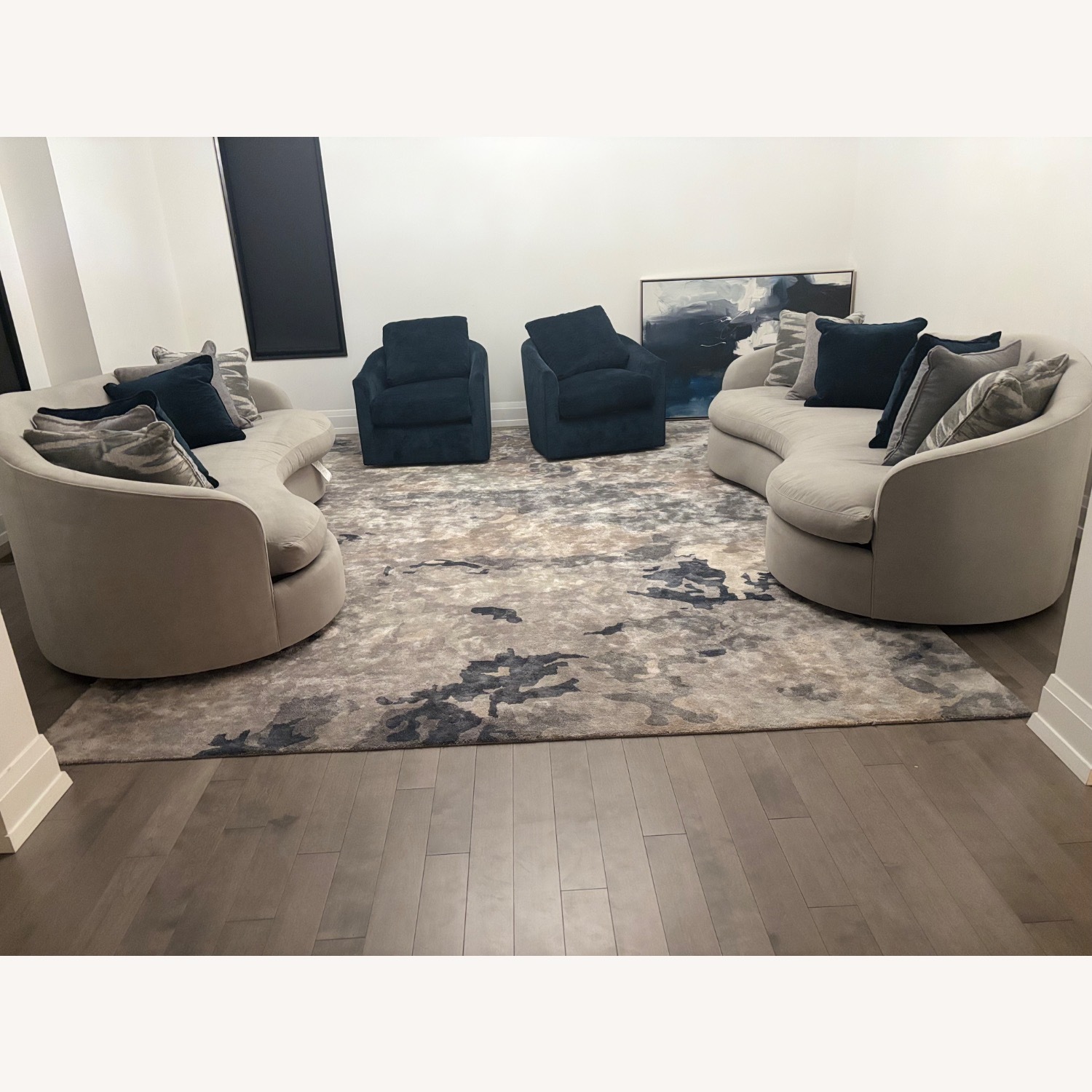Bernhardt Light Gray 2 Piece Sectional - image-5