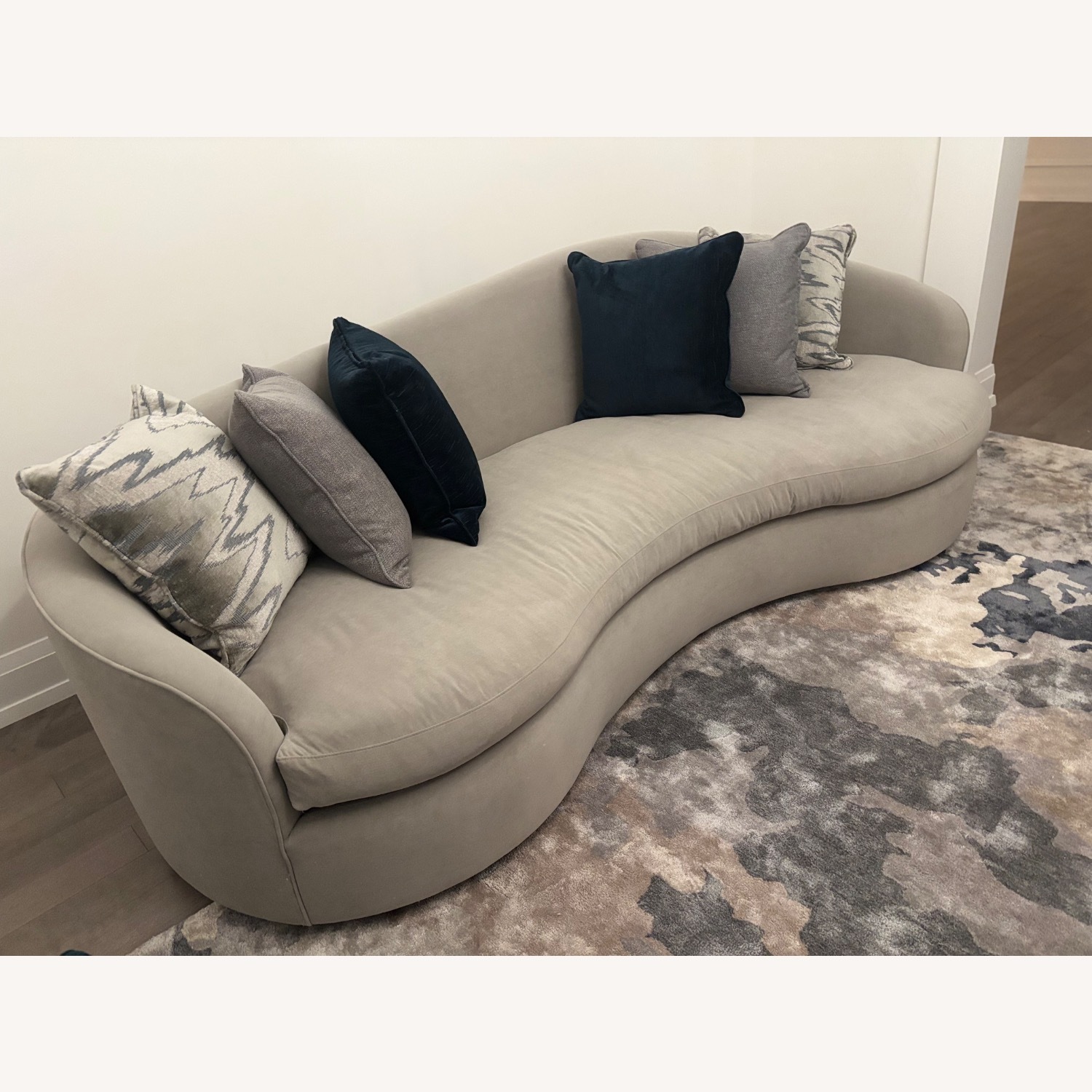 Bernhardt Light Gray 2 Piece Sectional - image-7