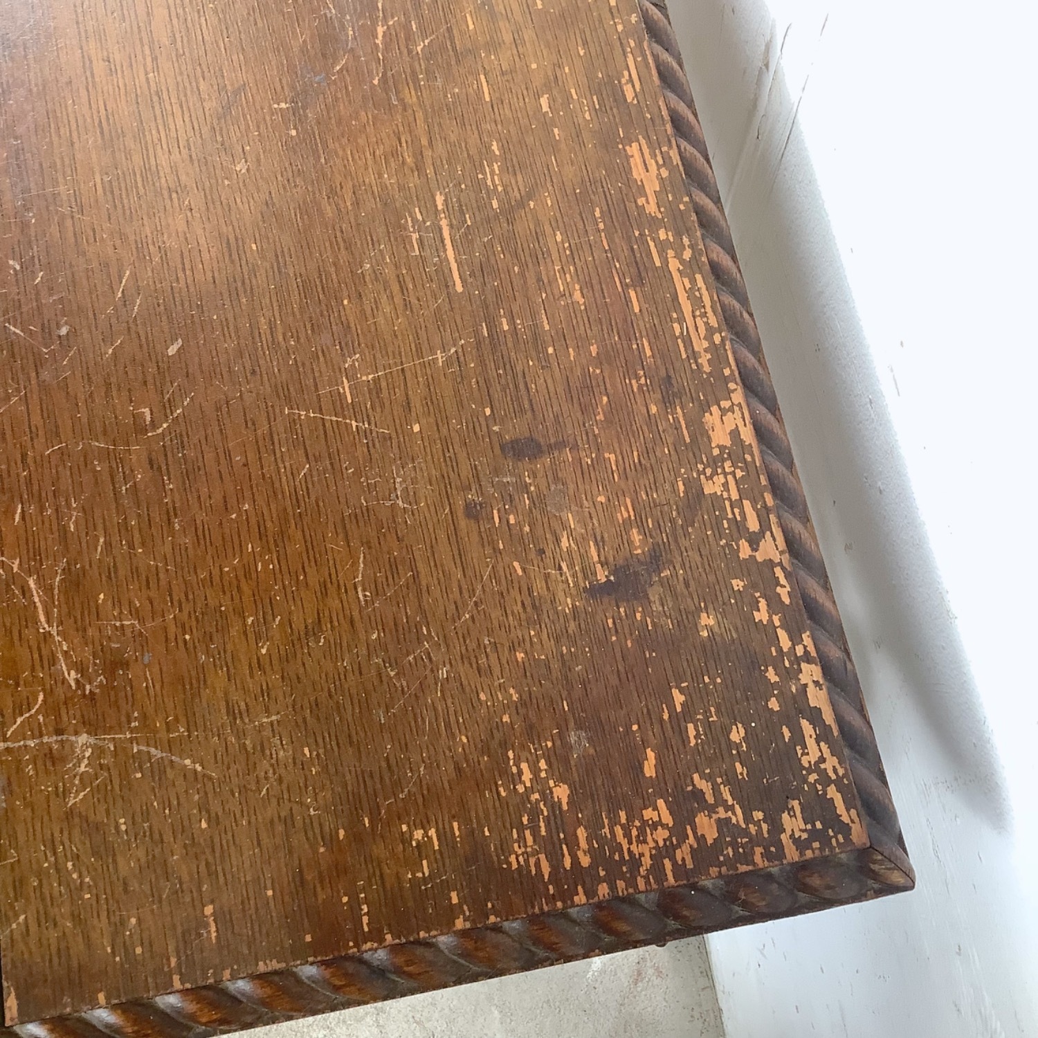 Antique Wood Accent Table, Ball and Claw Feet - image-18