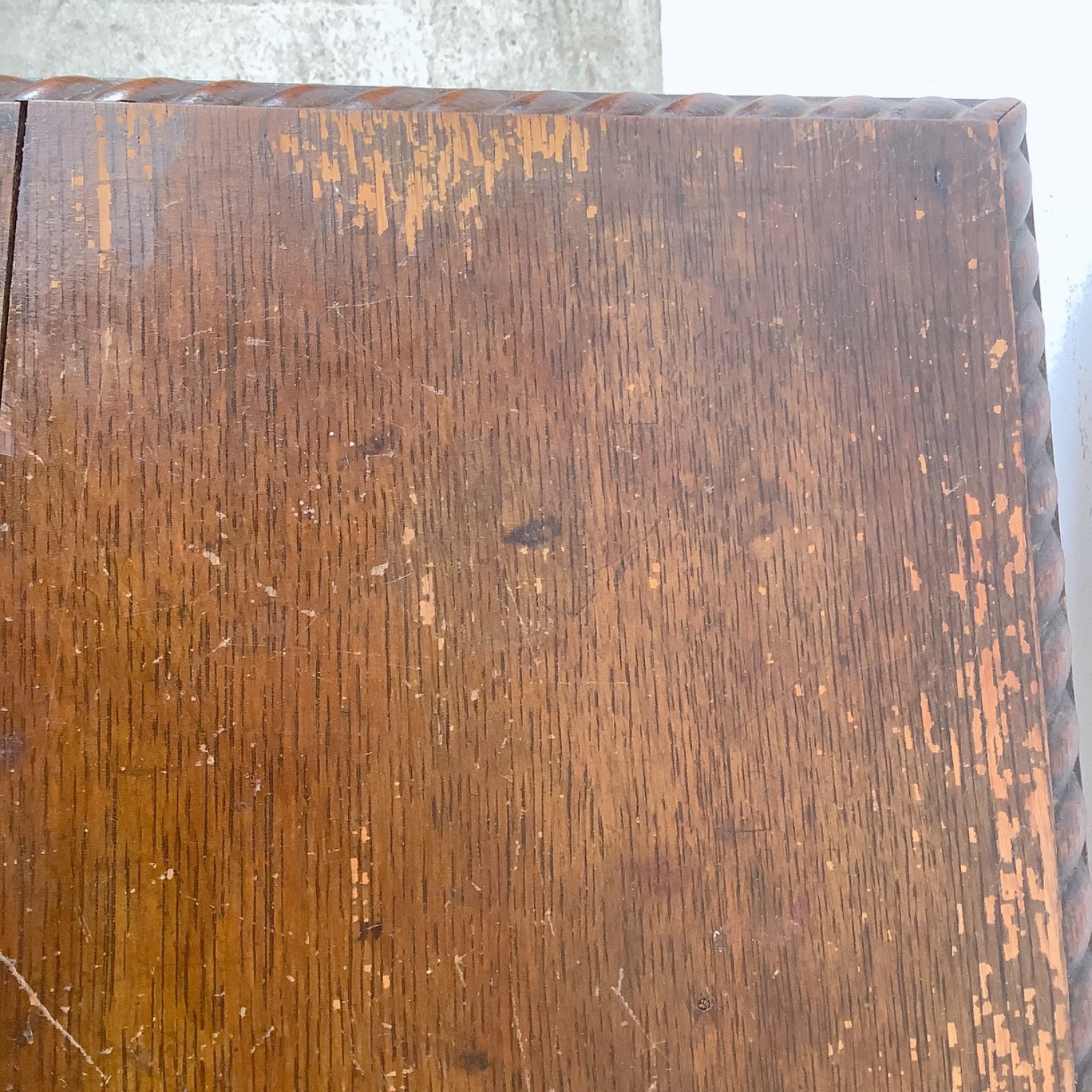 Antique Wood Accent Table, Ball and Claw Feet - image-17