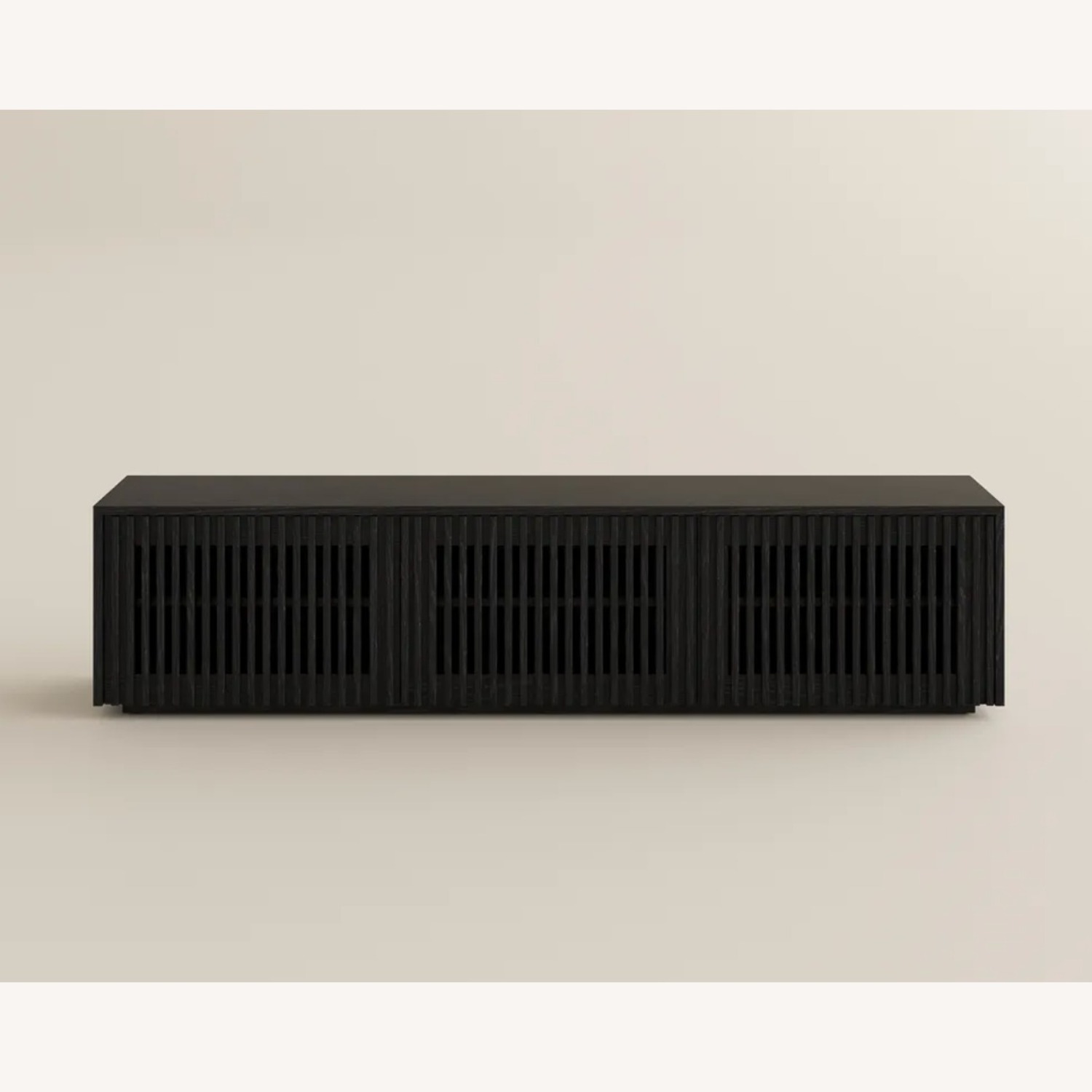Povison Black Wood Media Storage - image-1