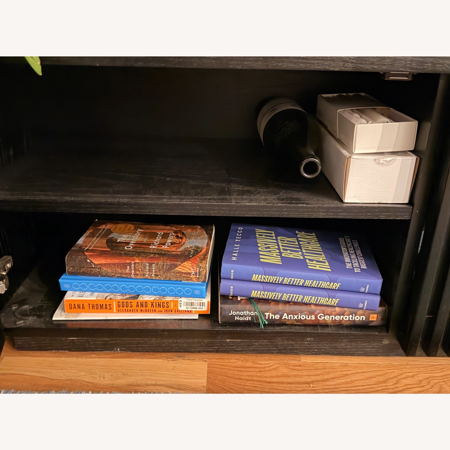 Povison Black Wood Media Storage - image-5