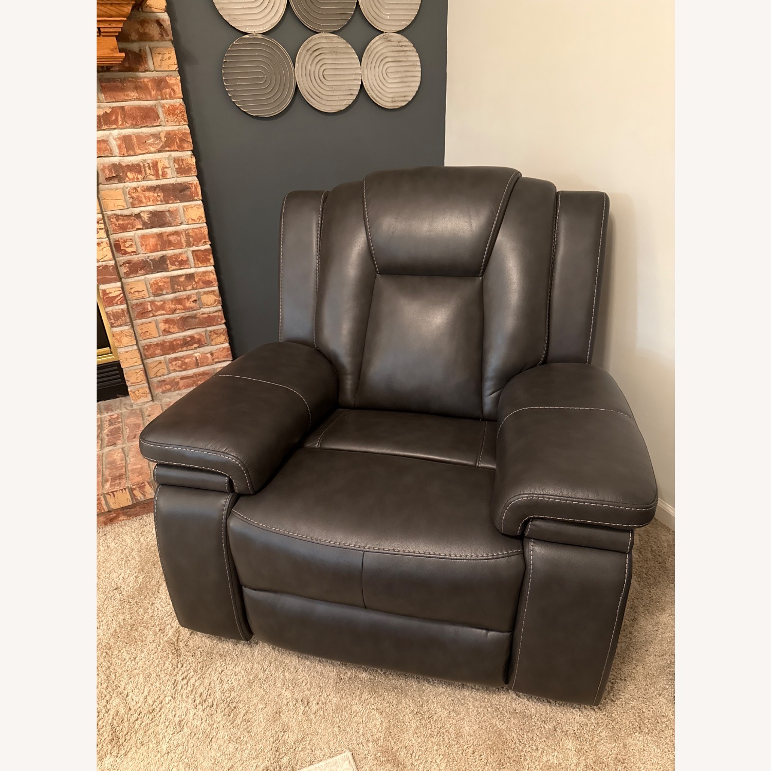 Ashley Furniture Black Recliner - image-1