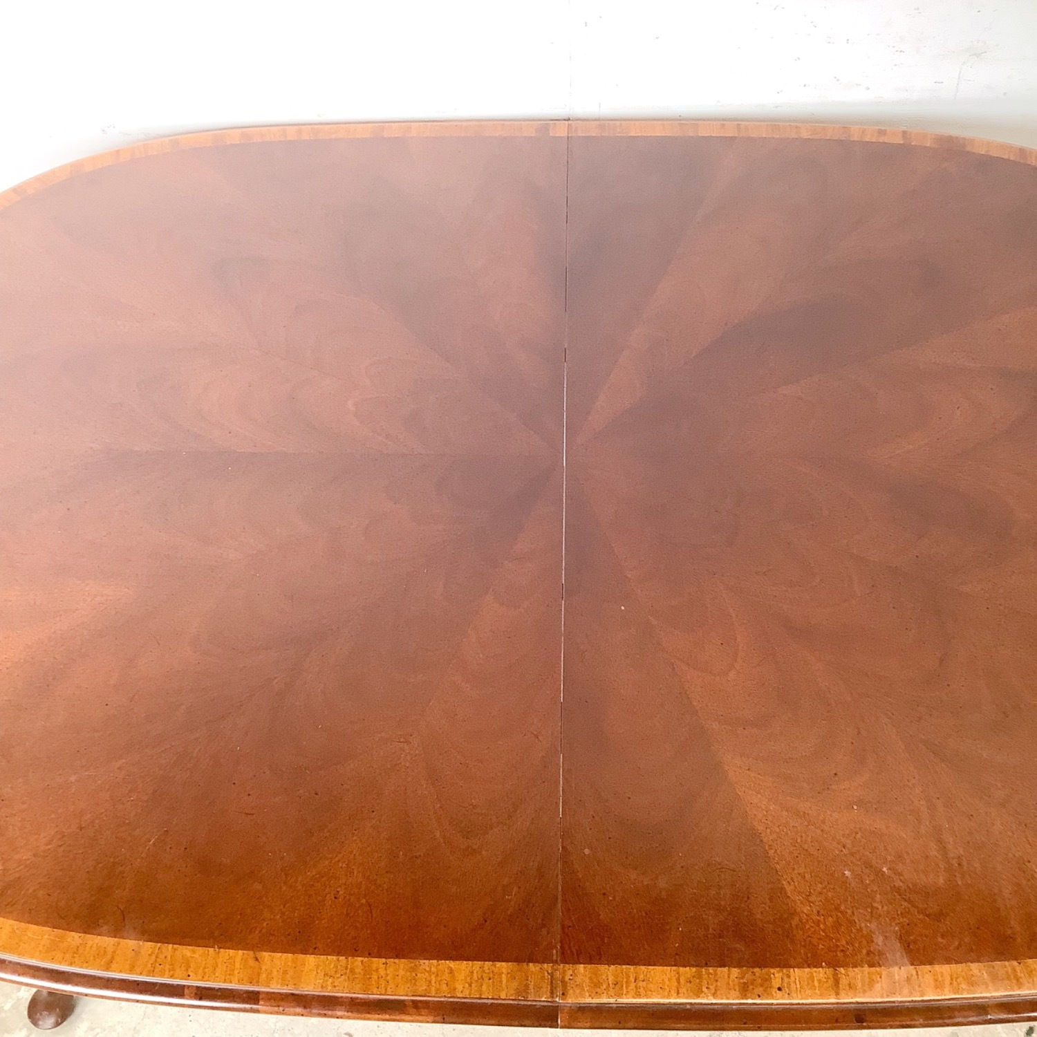 Mahogany Queen Anne Oval Extension Dining Table  - image-5