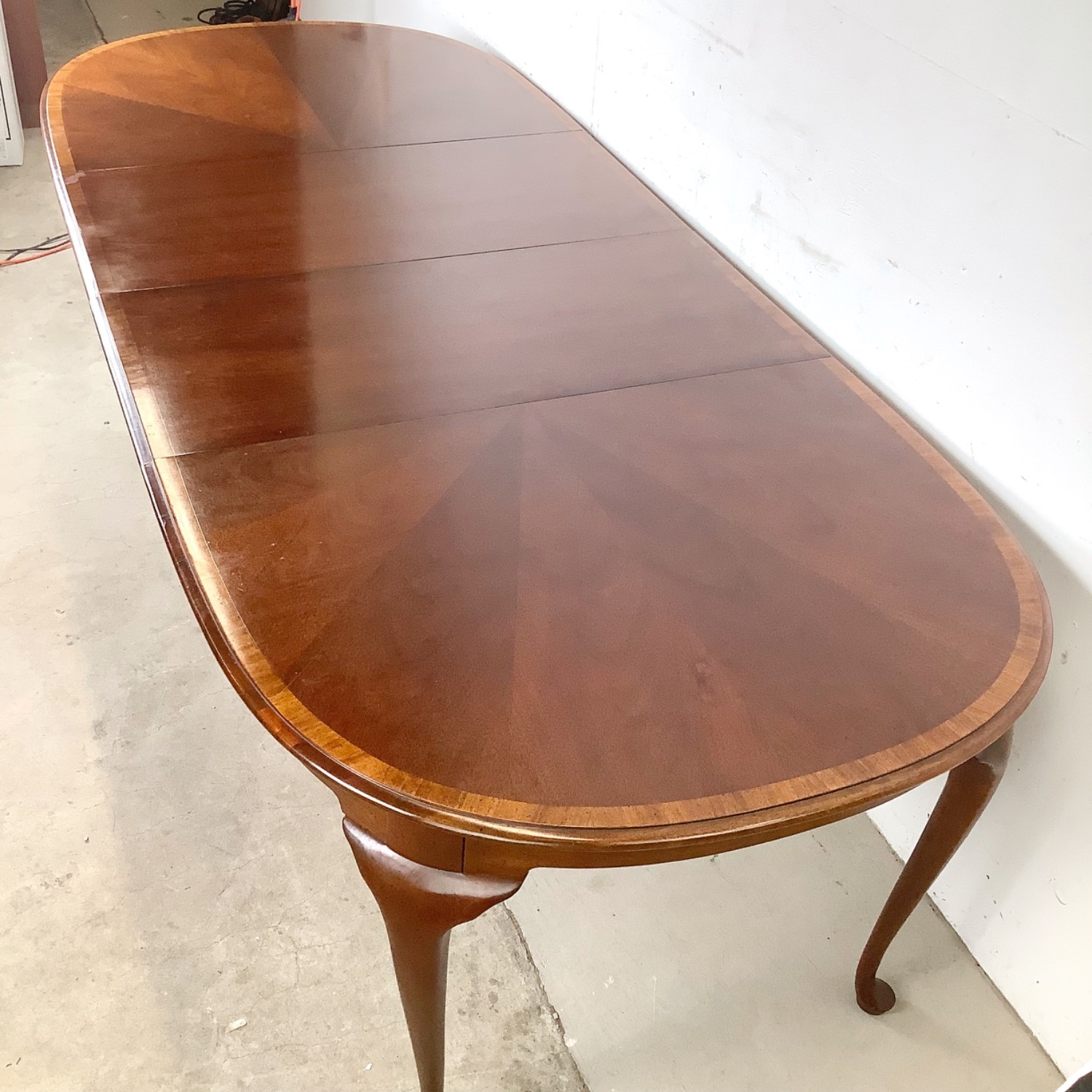 Mahogany Queen Anne Oval Extension Dining Table  - image-16