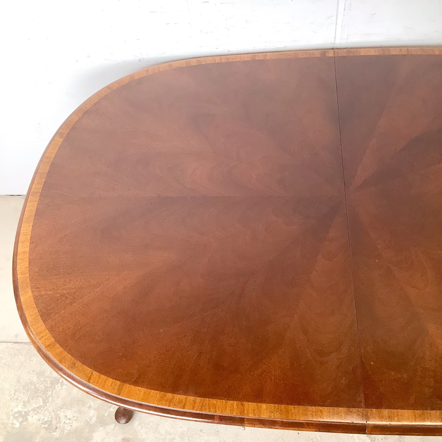 Mahogany Queen Anne Oval Extension Dining Table  - image-4
