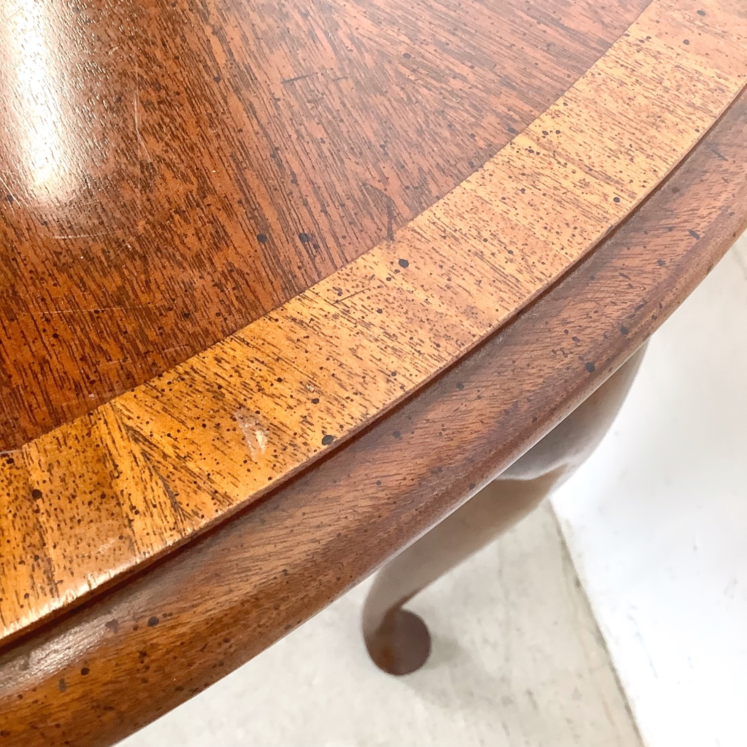 Mahogany Queen Anne Oval Extension Dining Table  - image-12