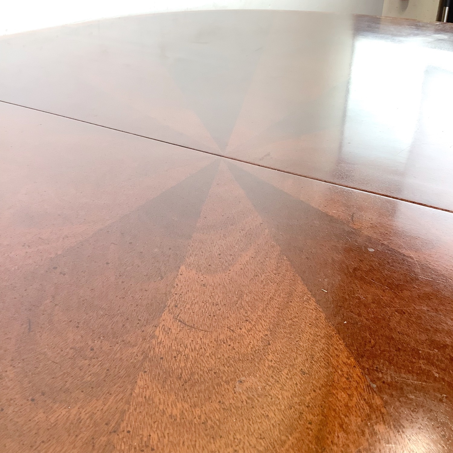 Mahogany Queen Anne Oval Extension Dining Table  - image-14