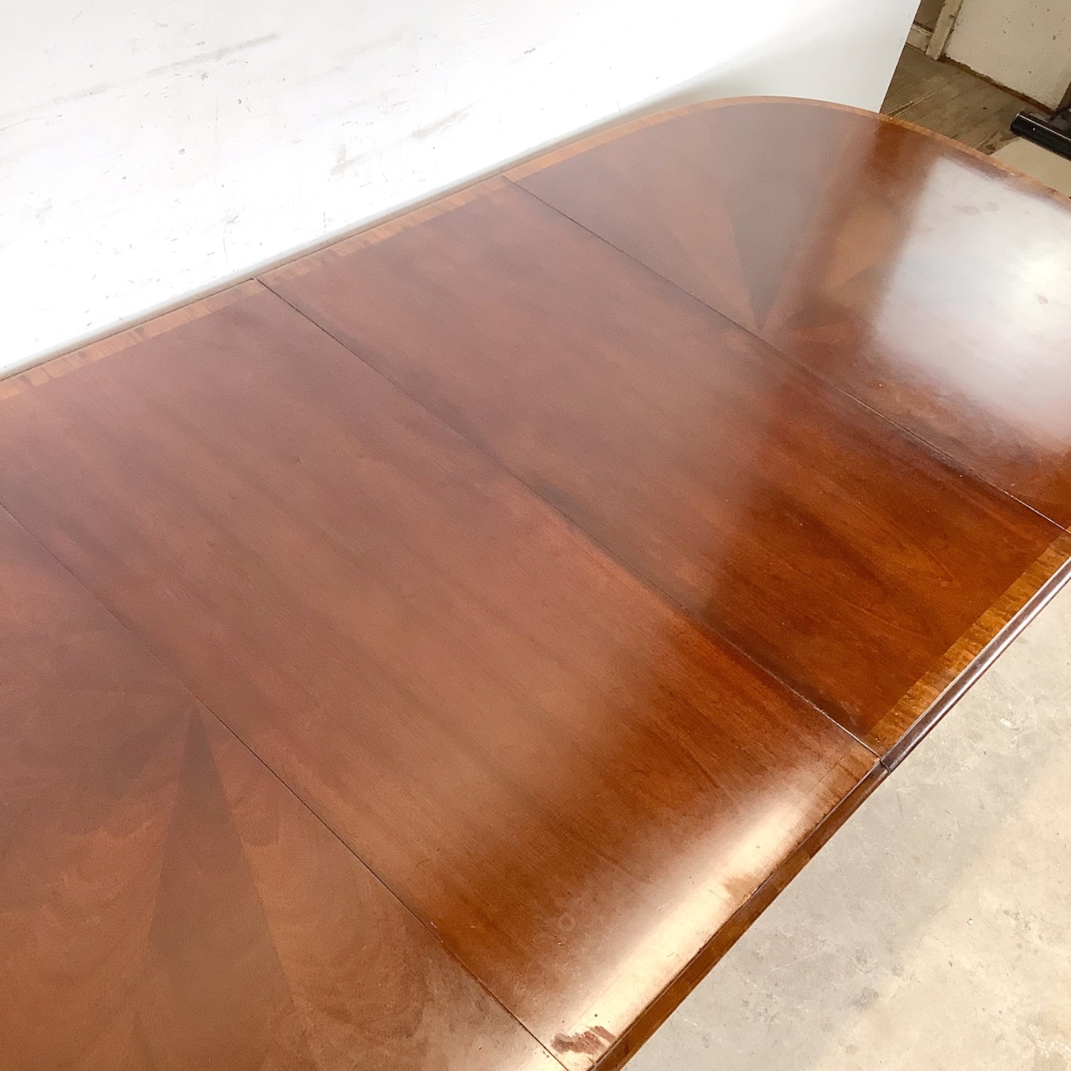 Mahogany Queen Anne Oval Extension Dining Table  - image-17