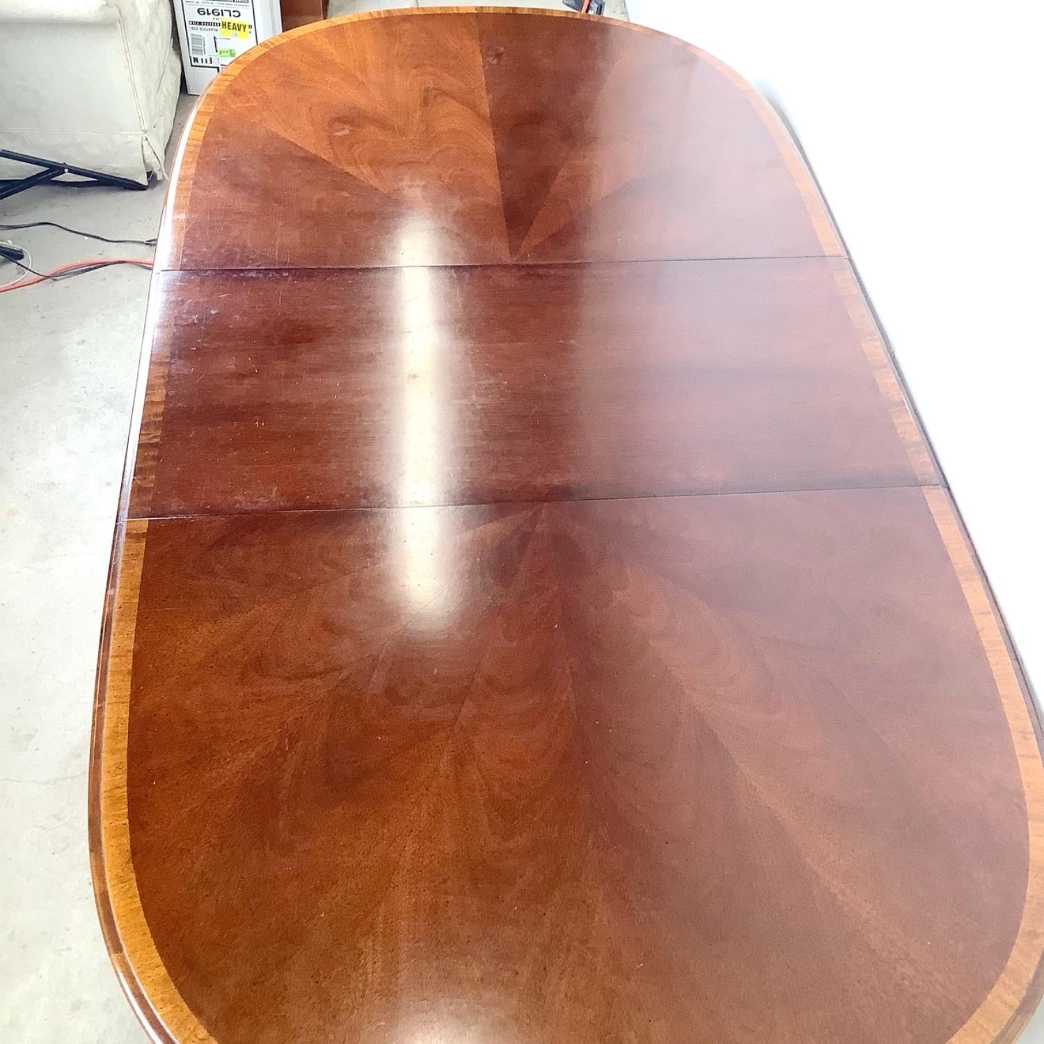 Mahogany Queen Anne Oval Extension Dining Table  - image-22