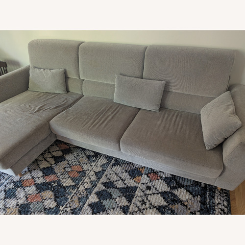 Used IKEA FINNALA Light Gray Fabric 2 Piece Sectional for sale on AptDeco